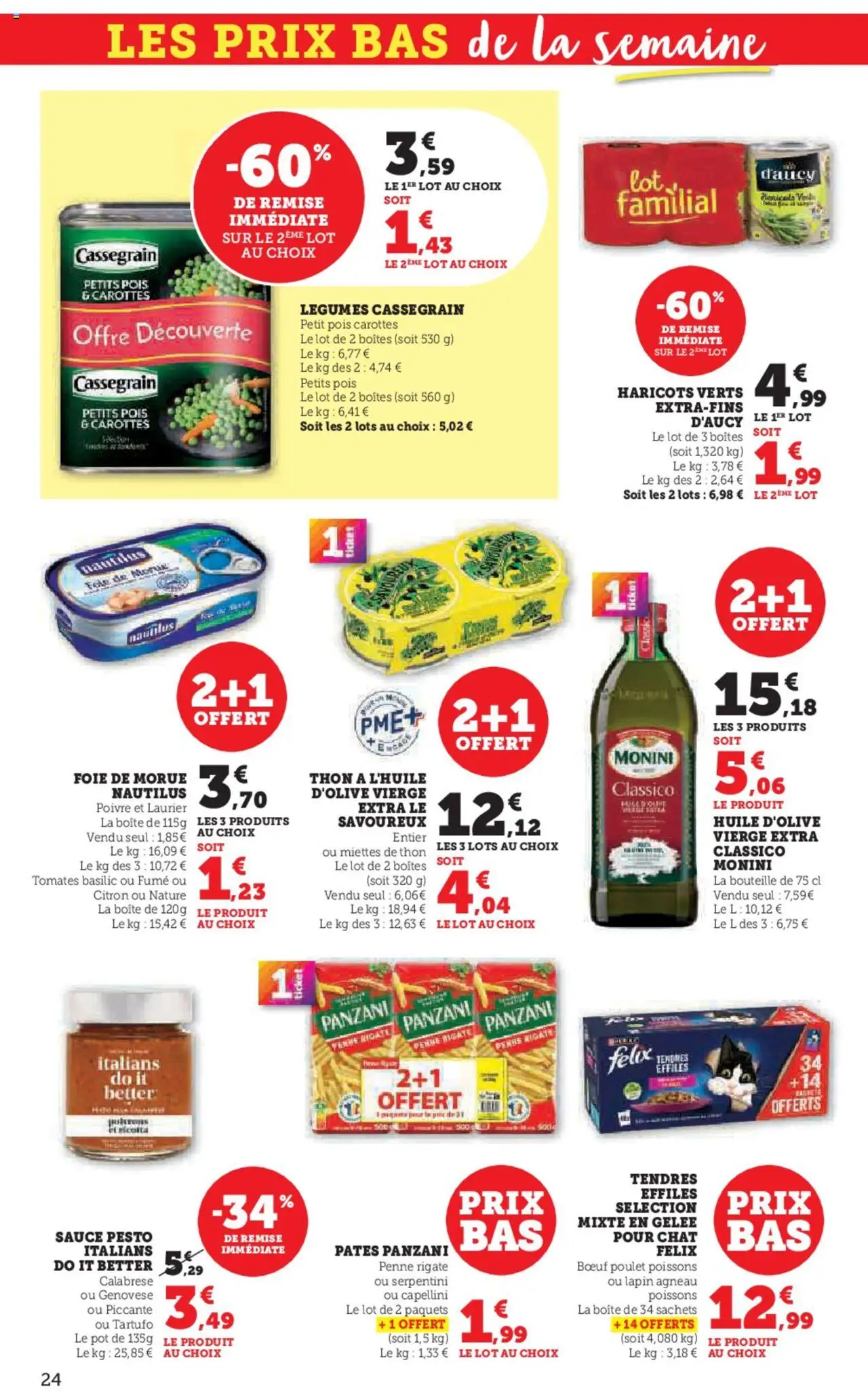  | Page: 24 | Produits: Citron, Agneau, Haricots verts, Pâtes