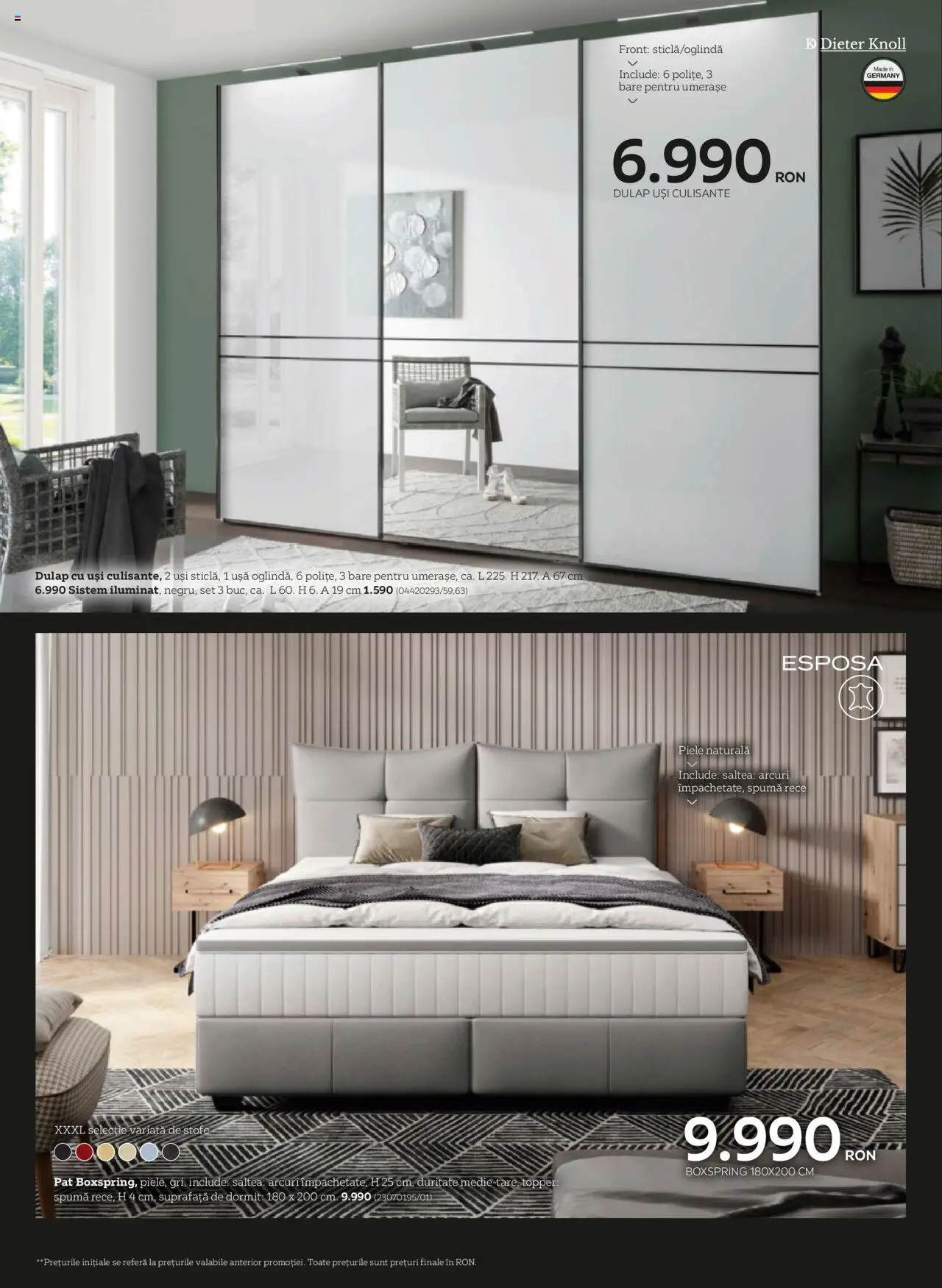 Noul catalog XXXLutz – valabil de la 07.04.2025 | Pagină: 22 | Produse: Pat, Saltea, Topper, Ușă