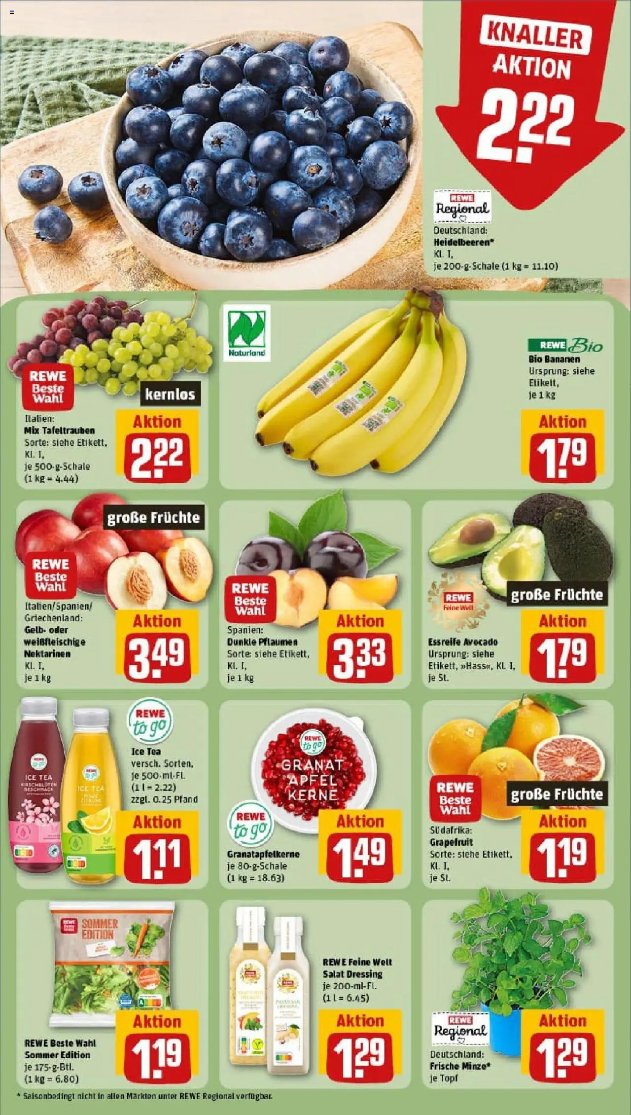 Rewe prospekt Aachen	 - gültig ab dem 03.08.2025 | Seite: 6 | Produkte: Pflaumen, Äpfel, Avocado, Grapefruit