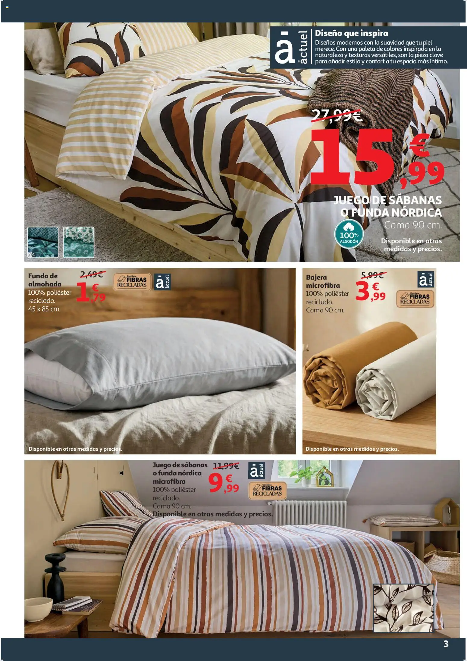 Alcampo - HP Blanco │ válido desde el 09.01.2026 | Página: 3 | Productos: Juego de sábanas, Funda, Cama, Almohada