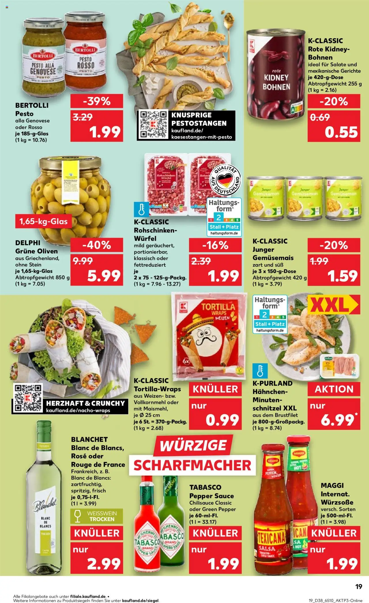  | Pagina: 19 | Producten: Schnitzel, Tortilla