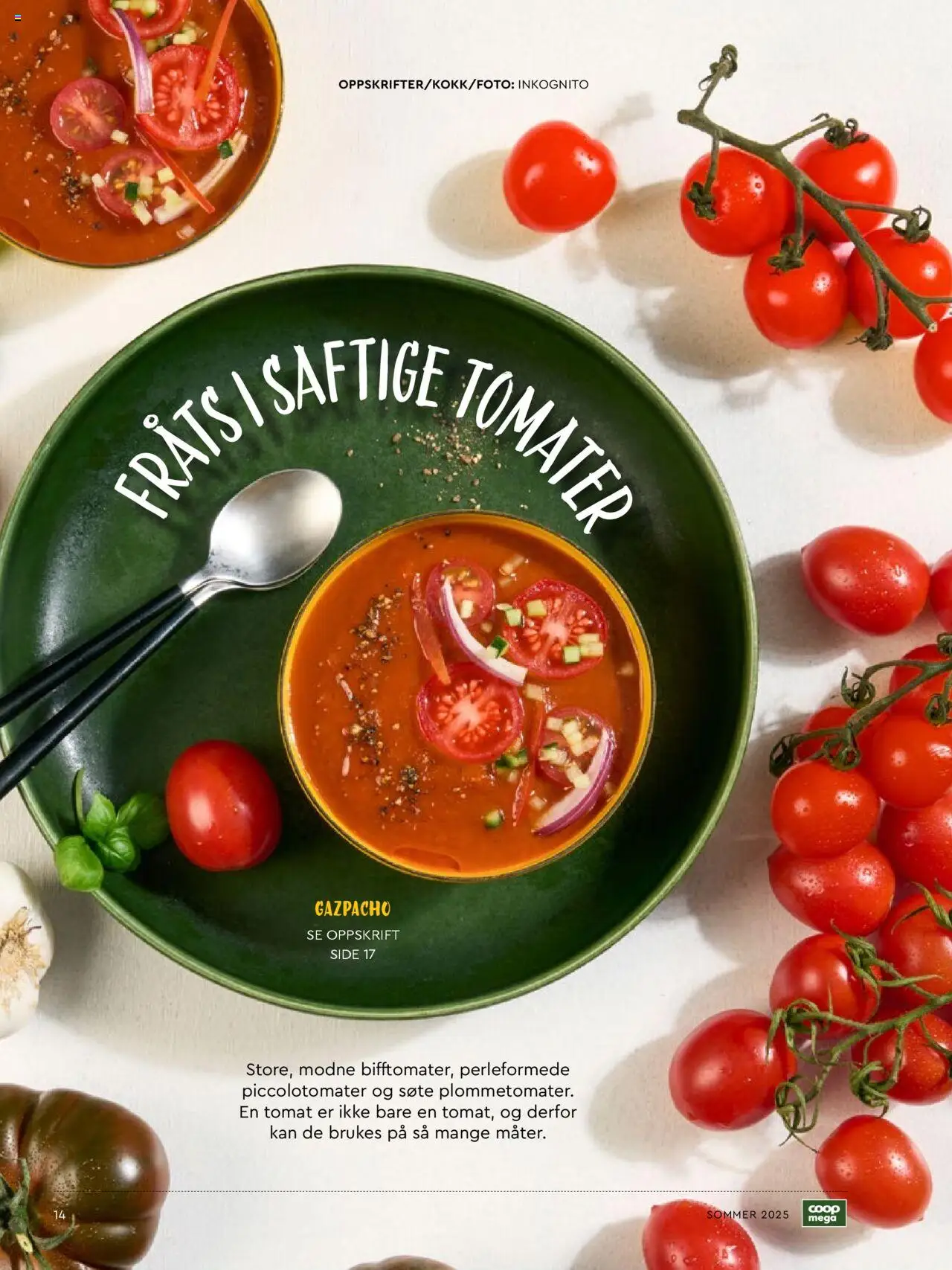  | Side: 14 | Produkter: Tomater, Форель