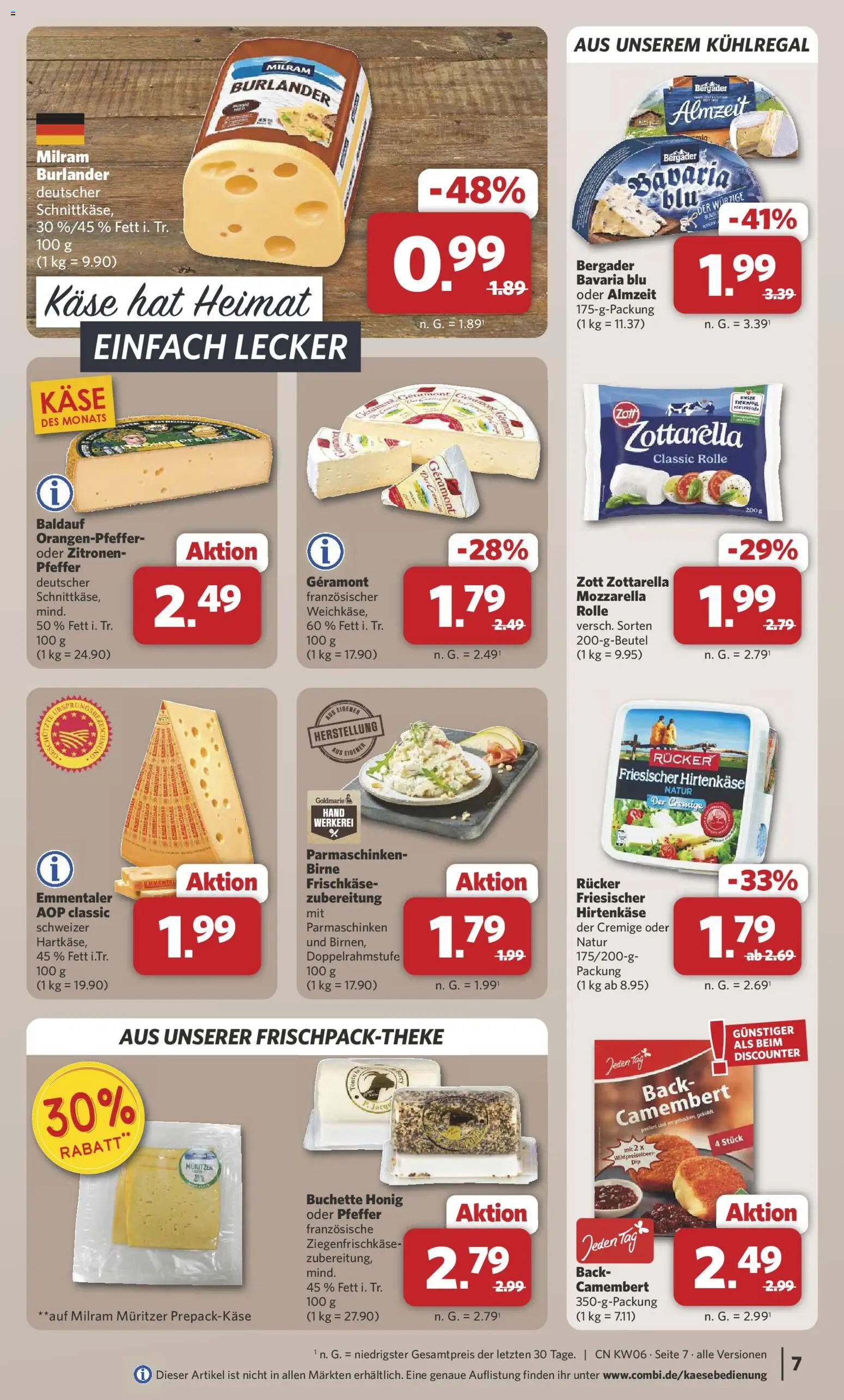 Combi Prospekt 	 – gültig ab 02.02.2026 | Seite: 7 | Produkte: Geramont, Pfeffer, Frischkase, Zitronen