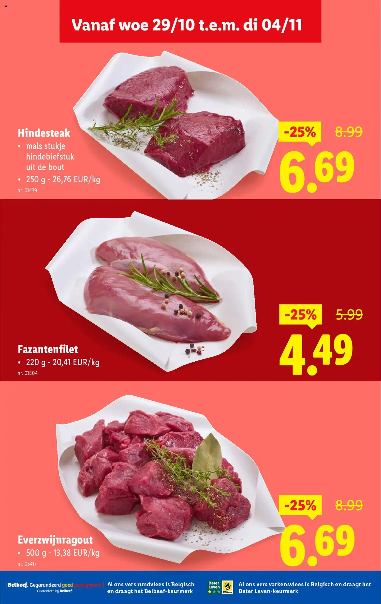 {H1} | Pagina: 11 | Producten: Varkensvlees, Rundvlees