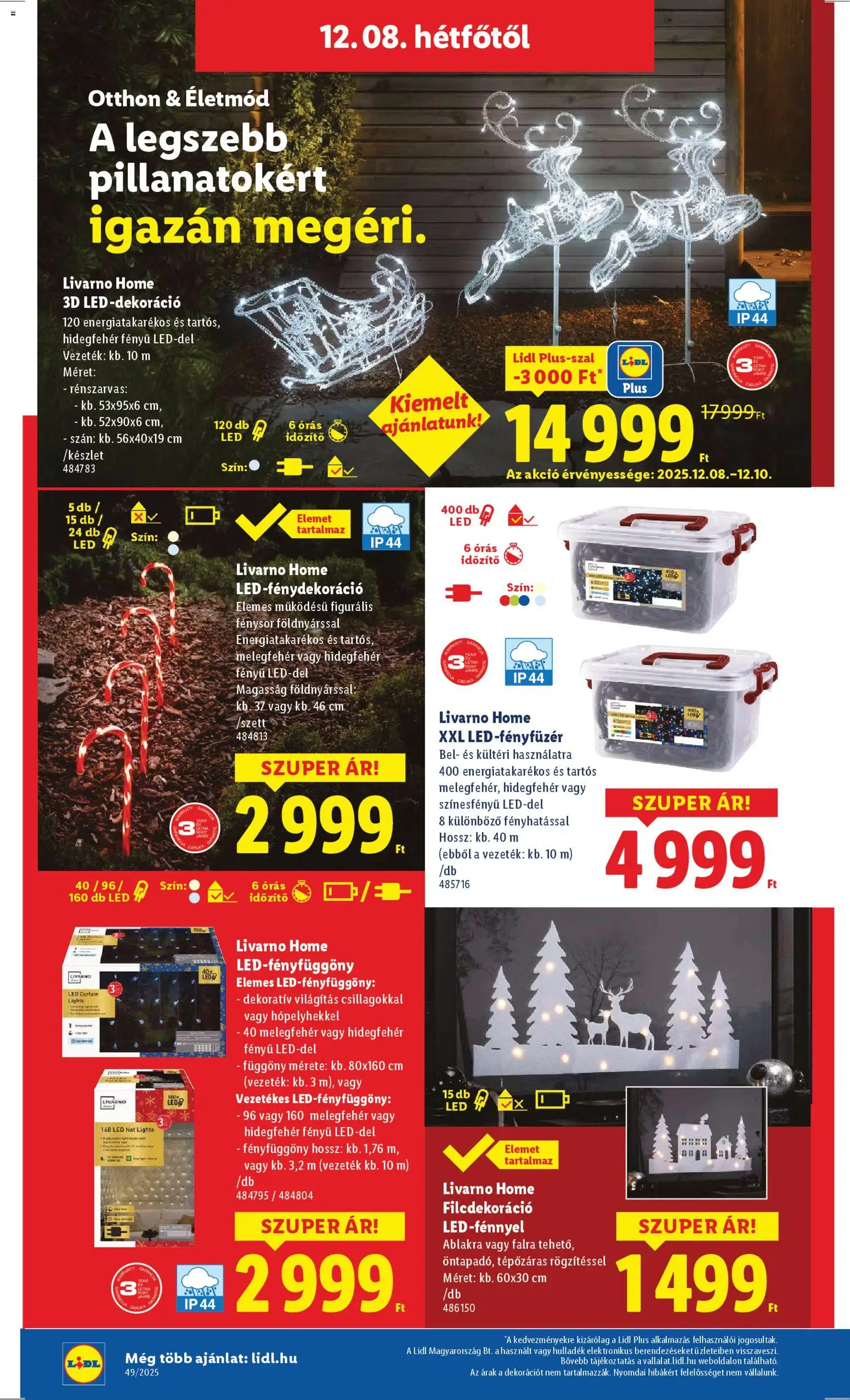 Lidl akciós ujság - amely érvényes a következő dátumtól: 04.12.2025 | Oldal: 46 | Termékek: Függöny