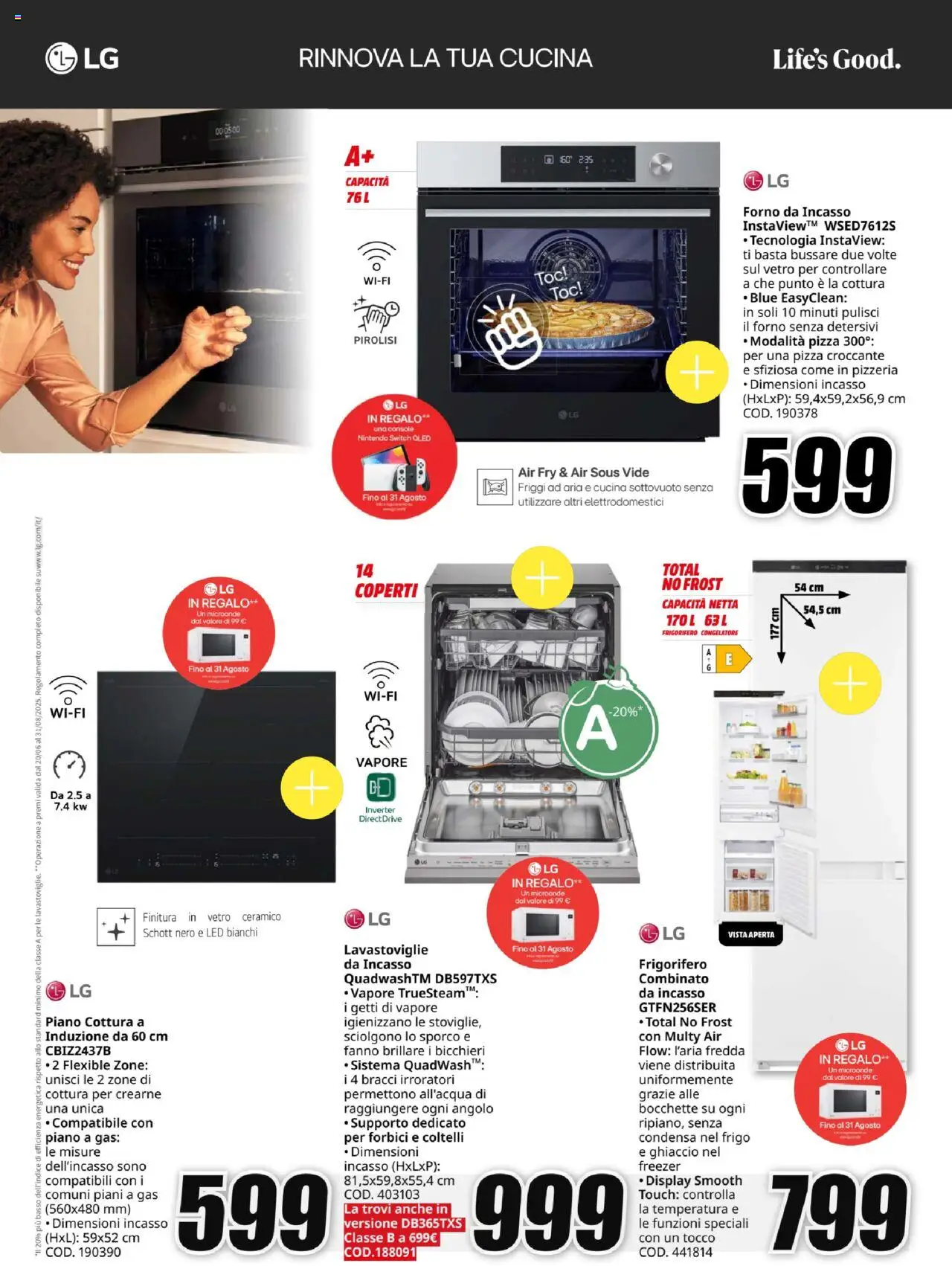 Volantino Media World del 07.08.2025 | Pagina: 17 | Prodotti: Microonde, Pizza, Freezer, Frigorifero