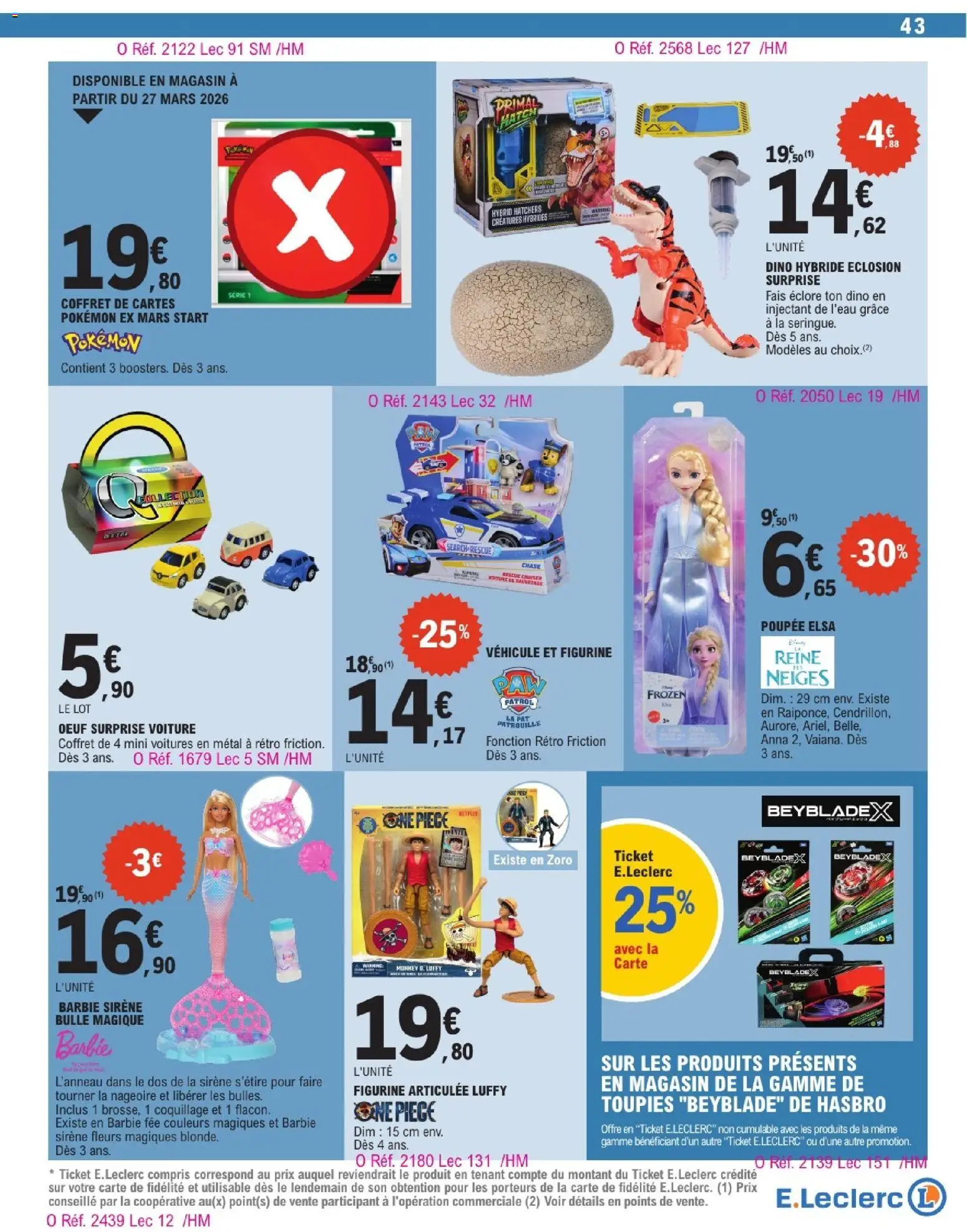 {H1} | Page: 43 | Produits: Poupée, Cartes pokemon