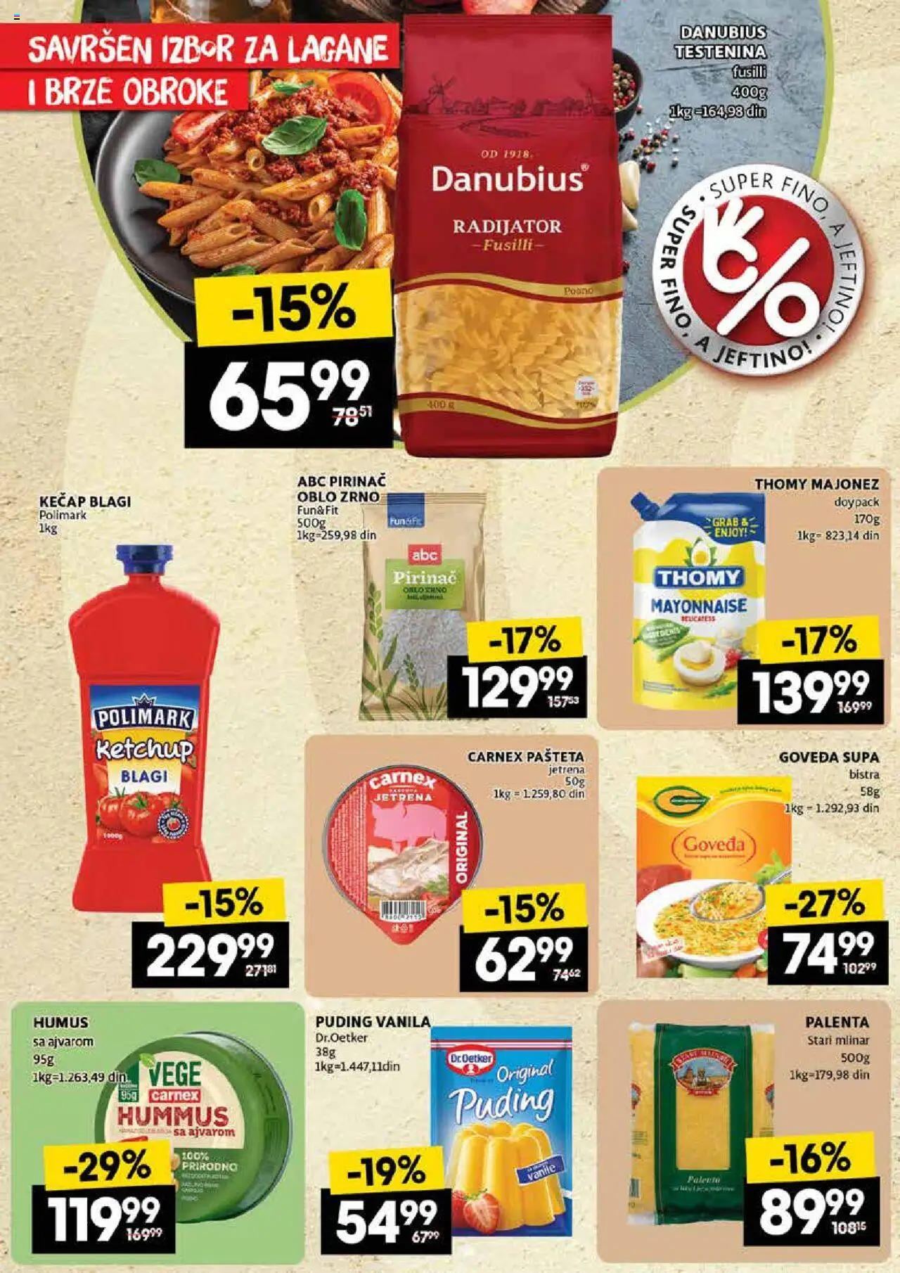 Idea katalog - važi od 18.09.2025 | Strana: 10 | Proizvode: Majonez, Puding, Hummus, Pirinač