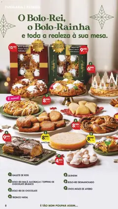 Pré-visualização BOLO-REI MAÇÃ ALCOBAÇA E TOPPING DE CHOCOLATE BRANCO, Bolo-Rei with apple Alcobaça and white chocolate topping. válido de 09.12.2025 | Página: 8