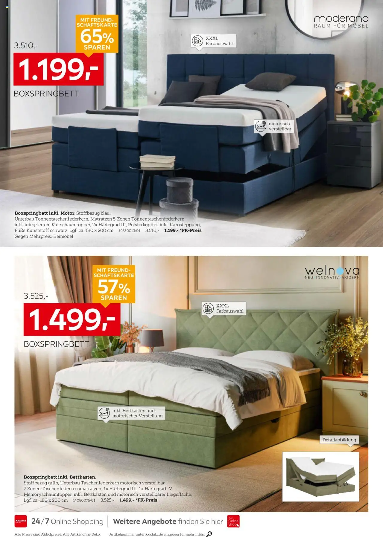 XXXL Lutz Betten Spezial - gültig ab dem 18.08.2025 | Seite: 4 | Produkte: Boxspringbett