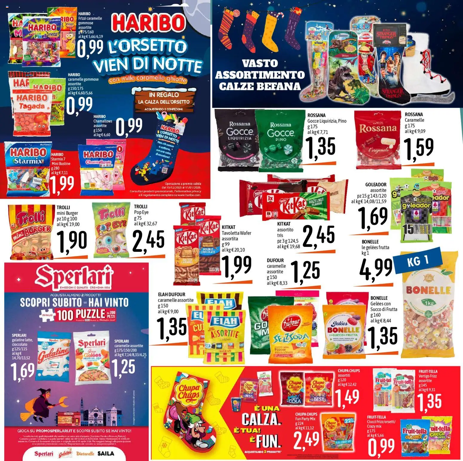 Volantino Emisfero del 28.12.2025 | Pagina: 5 | Prodotti: Cioccolato, Tè, Caramelle, Succo di frutta