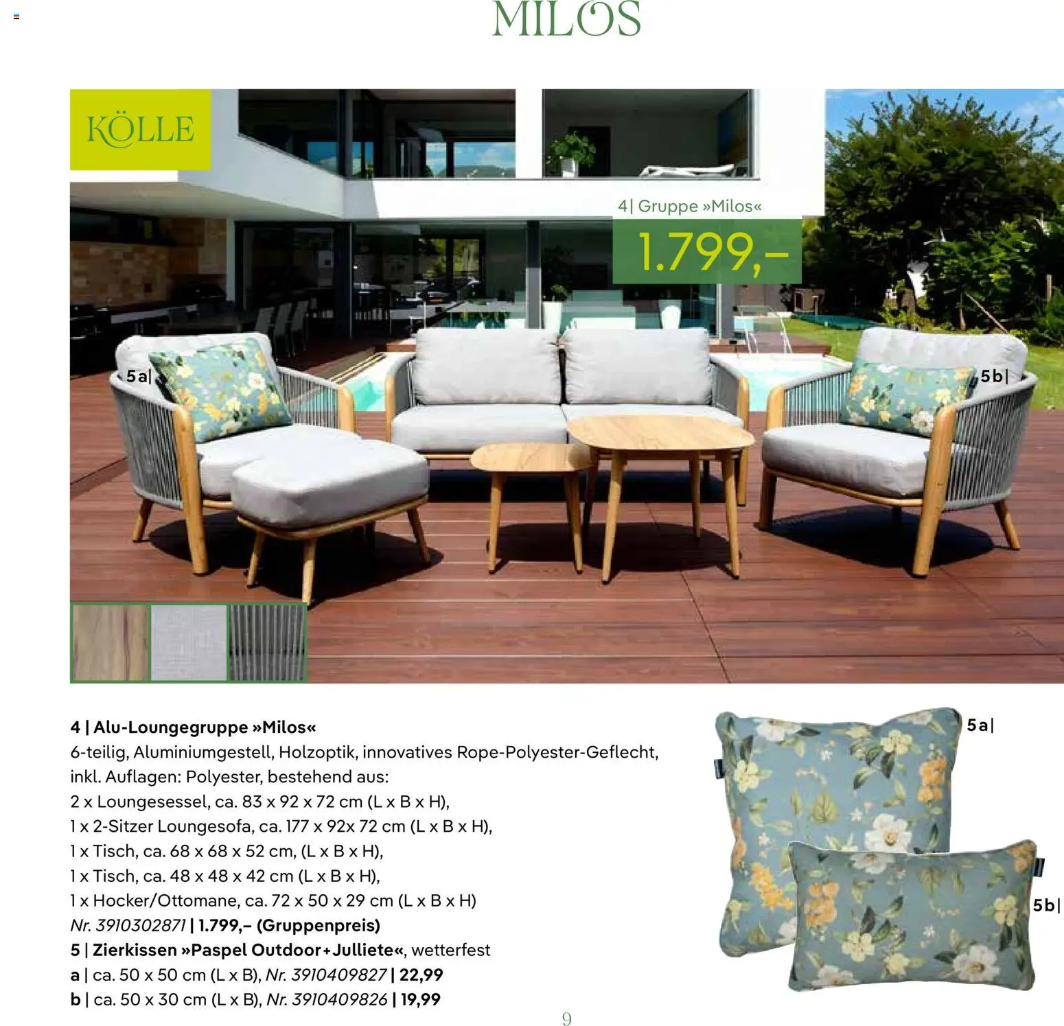 Pflanzen-Kölle GARTENMÖBEL 2026 – gültig ab 07.03.2026 | Seite: 9
