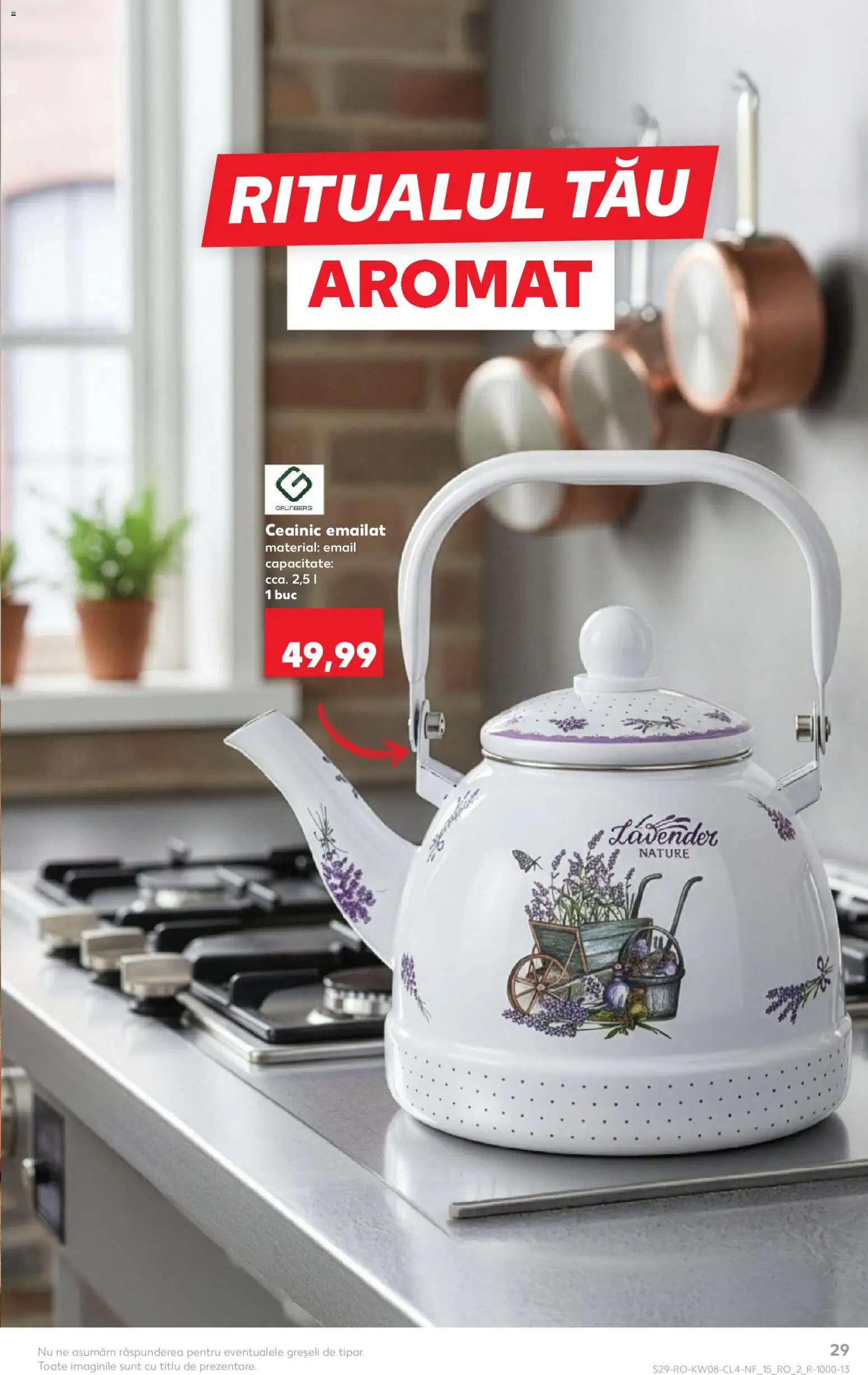 Noul catalog Kaufland – valabil de la 18.02.2026 | Pagină: 29 | Produse: Ceainic