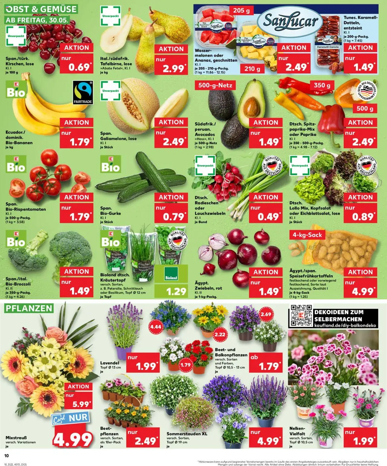 Kaufland Prospekt 	 - gültig ab dem 30.05.2025 | Seite: 10 | Produkte: Wasser, Paprika, Obst, Lavendel