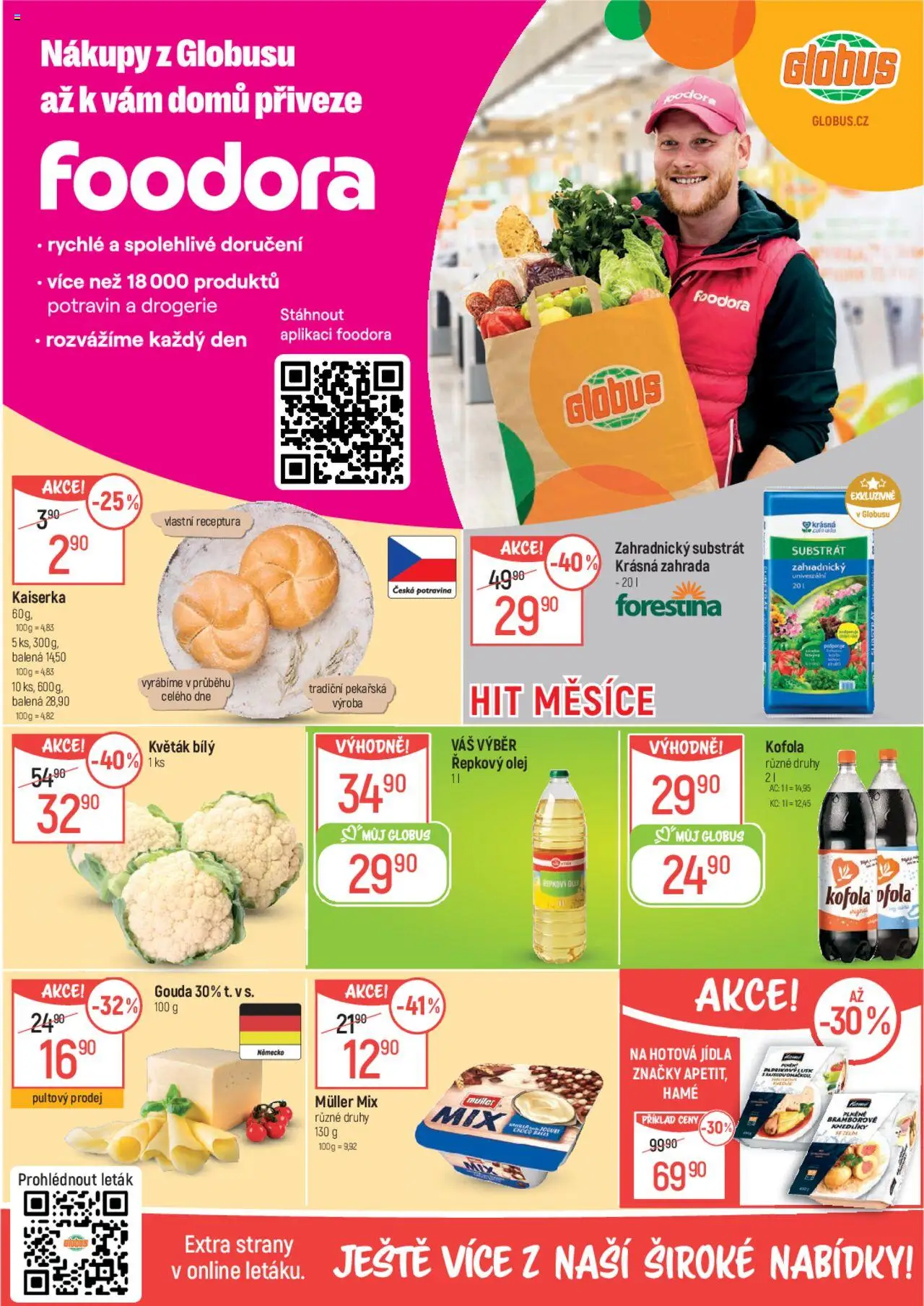 Globus leták od 10.09.2025 | Strana: 2 | Produkty: Kaiserka, Květák, Hotová jídla, Kofola