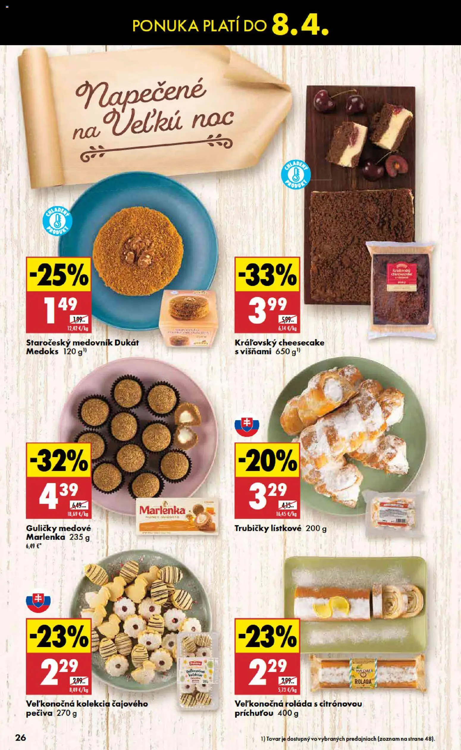 Nové Biedronka akcie – leták je platný od 26.03.2026 | Strana: 26 | Produkty: Marlenka