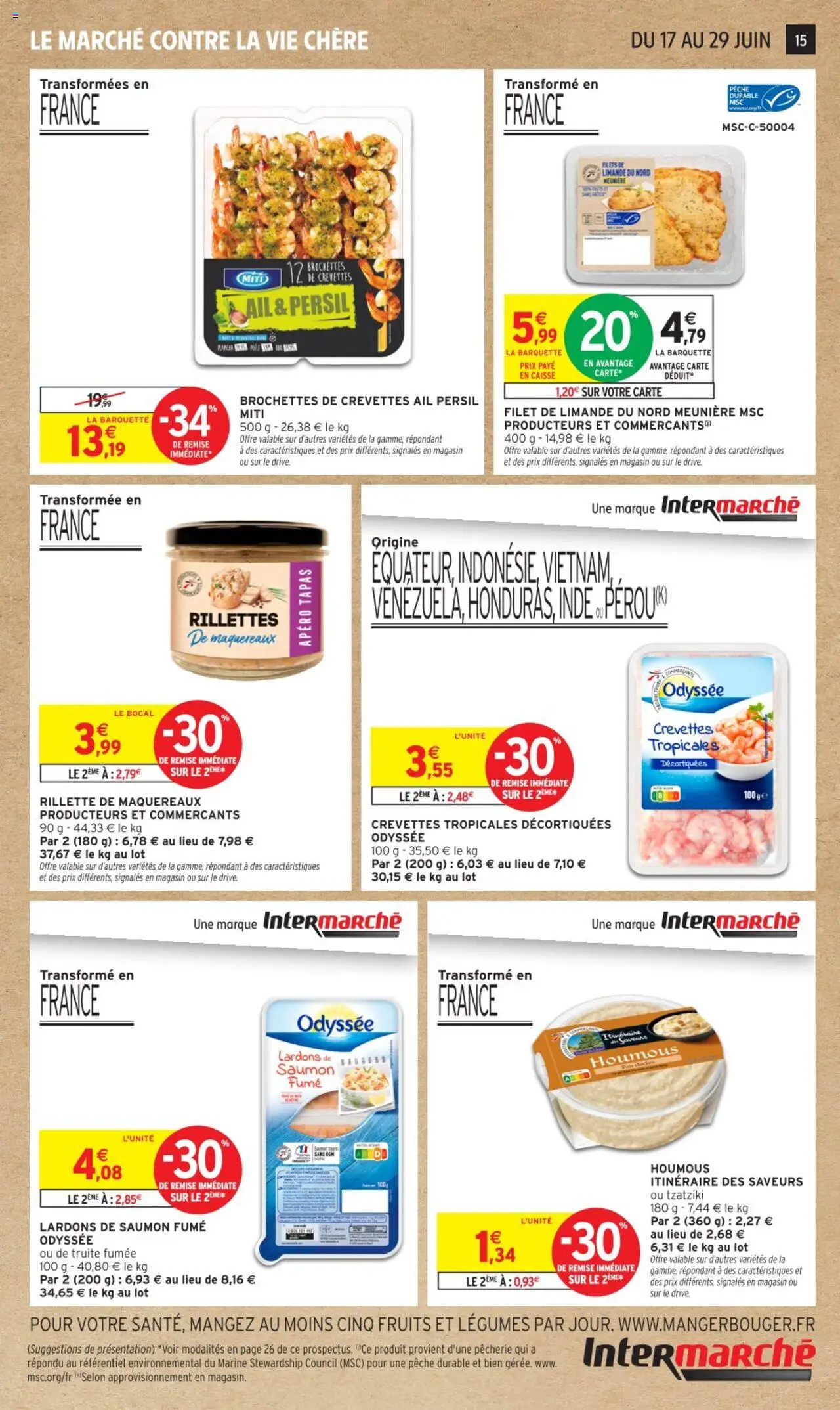  | Page: 15 | Produits: Ail, Lardons, Truite fumée, Saumon