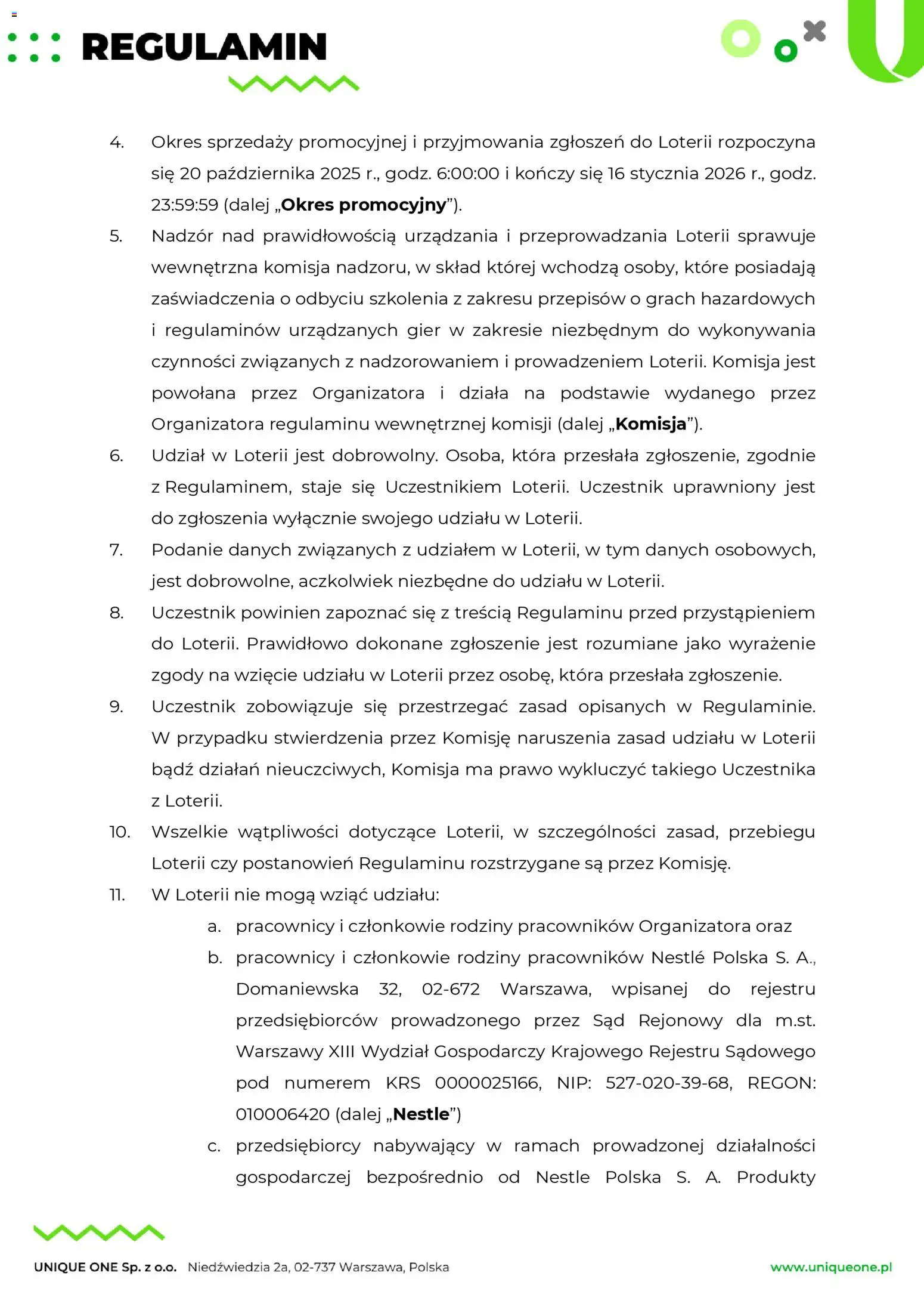 Makro Gazetka - Regulamin loterii Poczuj doskonały smak wygranej od 17.10.2025 | Strona: 2