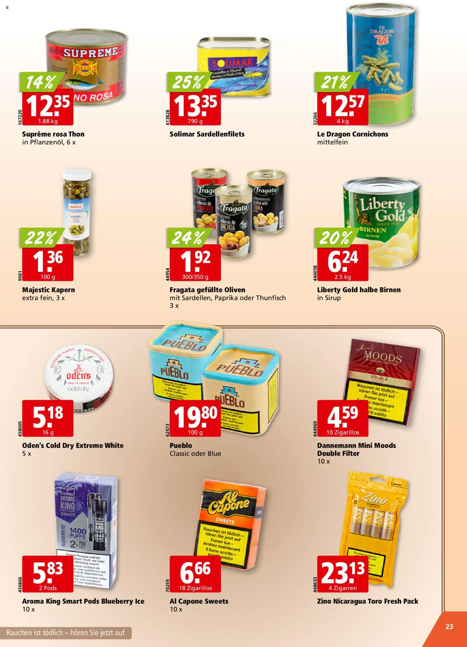 Aligro aktionen Schlieren, Gossau SG, Frauenfeld, Rapperswil-Jona, Sargans, Bern – gültig ab 04.05.2026 | Seite: 23 | Produkte: Sirup