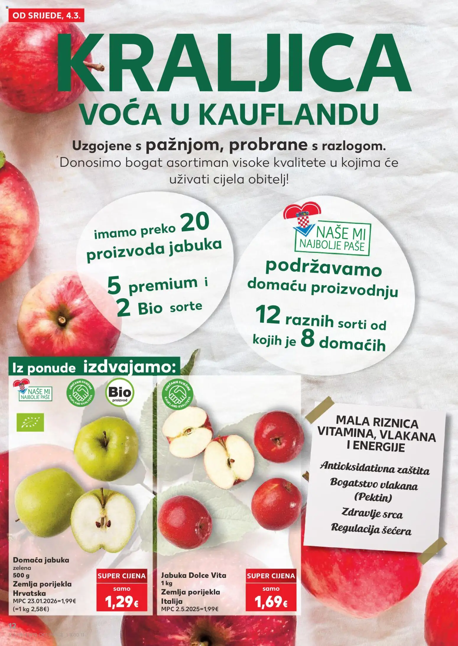 Kaufland katalog | vrijedi od 04.03.2026 | Stranica: 12 | Proizvodi: Jabuka