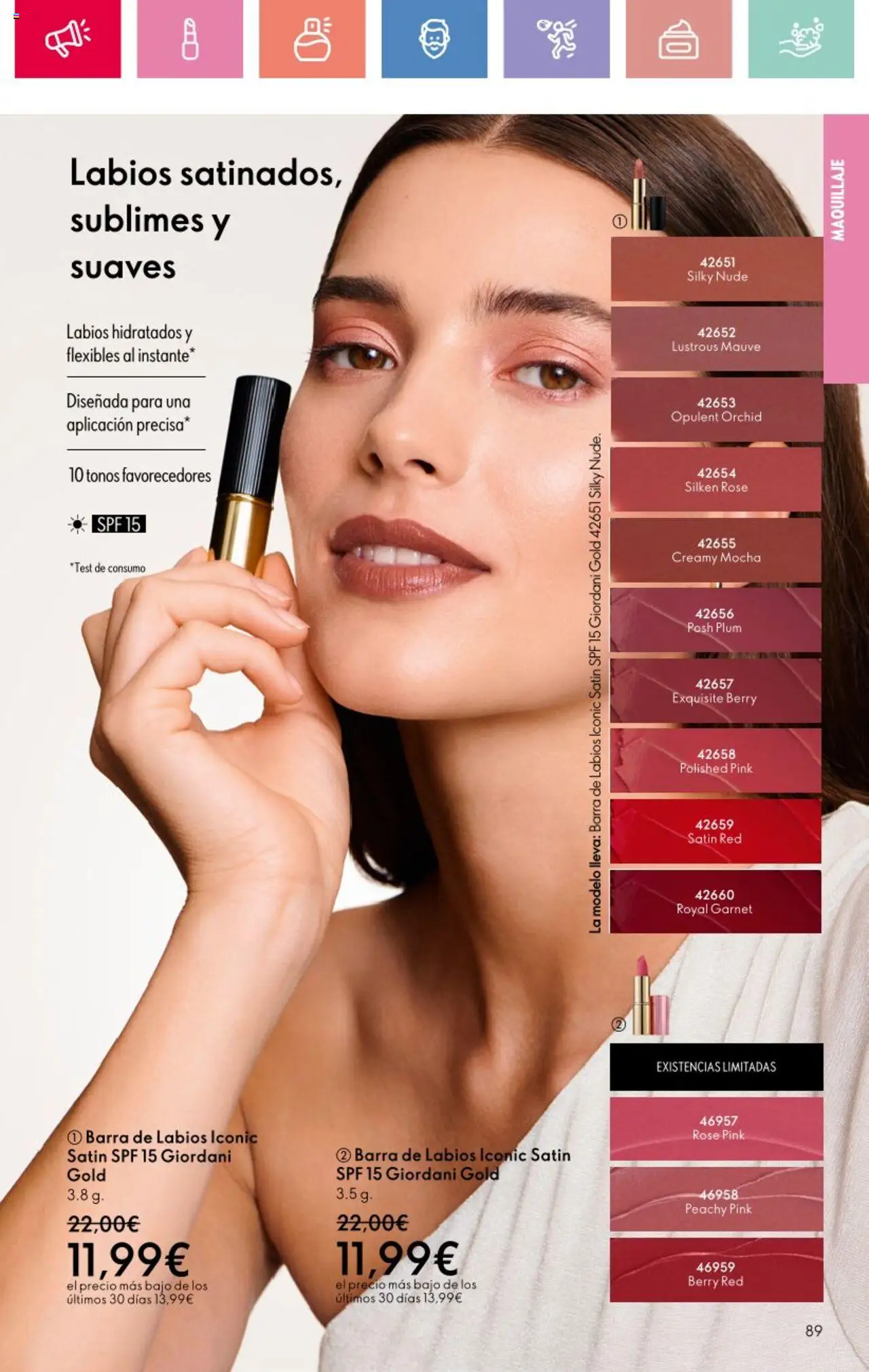 Oriflame - Catálogo Campaña 11 │ válido desde el 03.08.2025 | Página: 89 | Productos: Maquillaje, Barra de labios