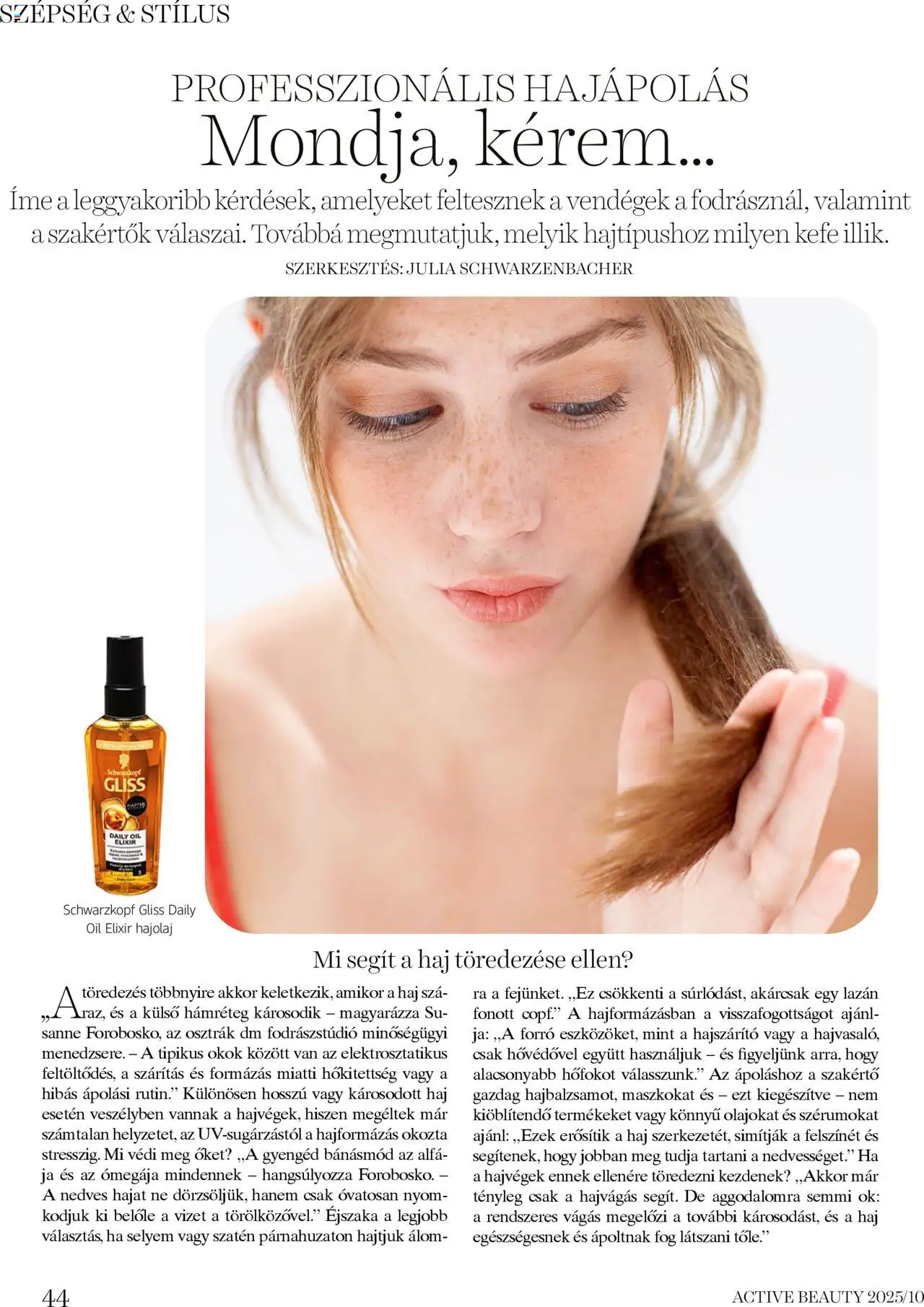 DM Drogerie Markt akciós ujság - amely érvényes a következő dátumtól: 16.10.2025 | Oldal: 44 | Termékek: Hajszárító, Hajolaj, Kefe