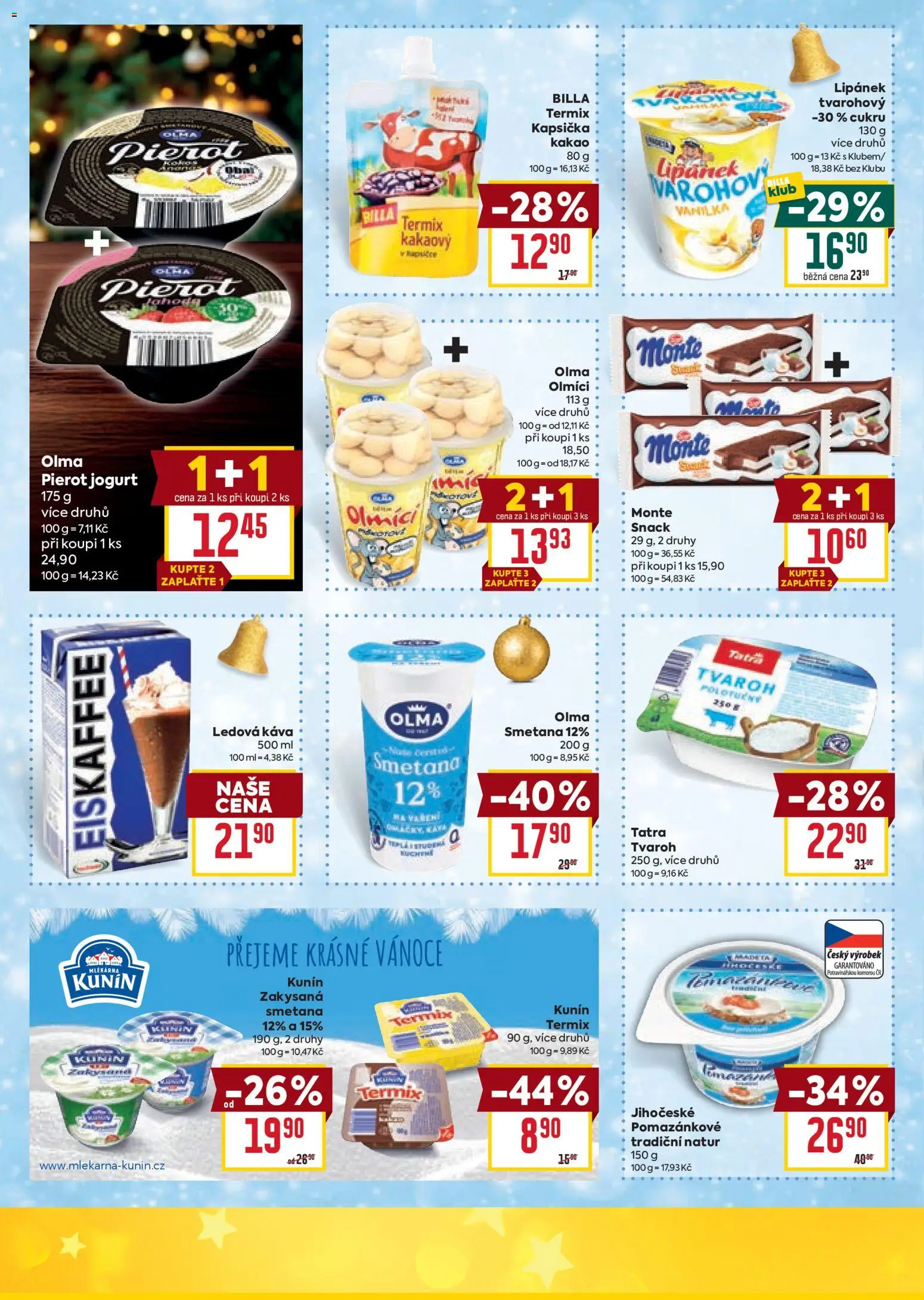 Billa Velký leták od 26.11.2025 | Strana: 18 | Produkty: Ledová káva, Smetana, Eiskaffee, Zakysaná smetana