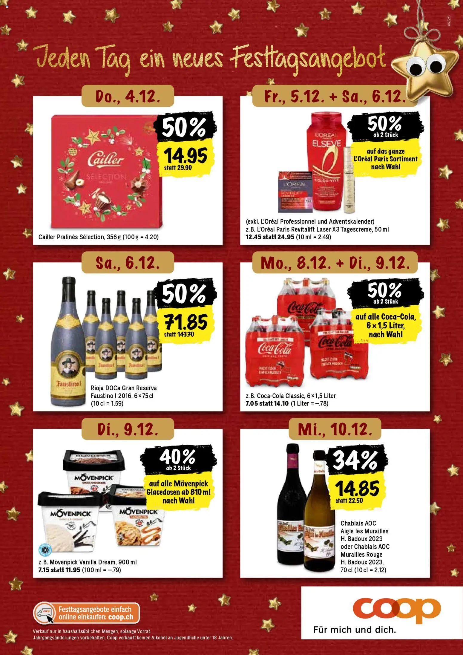 Coop Aktionen – gültig ab 04.12.2025 | Seite: 20 | Produkte: Coca Cola, Rouge
