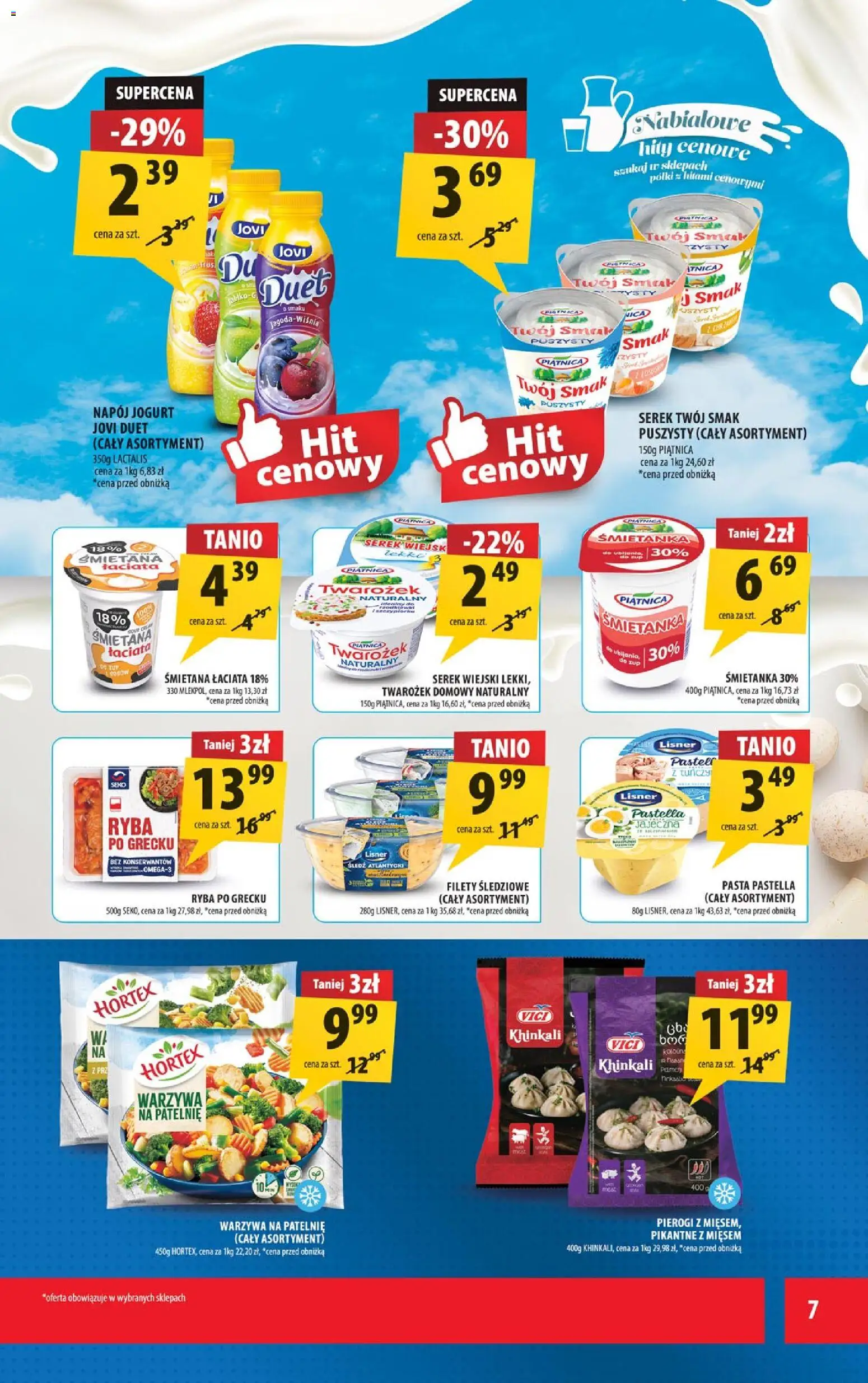 Arhelan Gazetka od 07.11.2025 | Strona: 7 | Produkty: Śledź, Serek, Patelnie, Śmietana