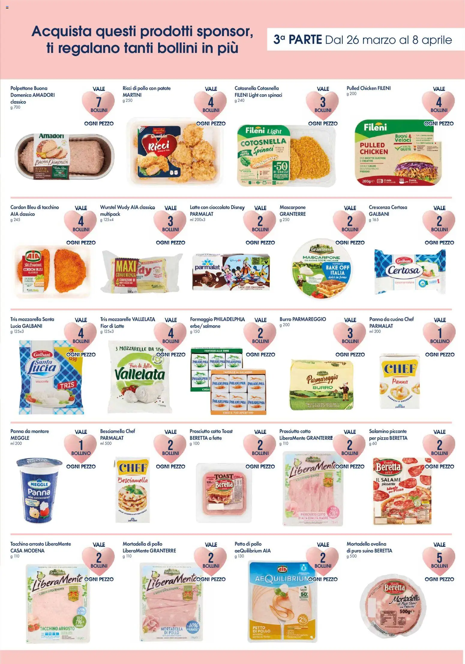 Volantino Famila del 26.03.2026 | Pagina: 3 | Prodotti: Arrosto, Panna, Suino, Mortadella