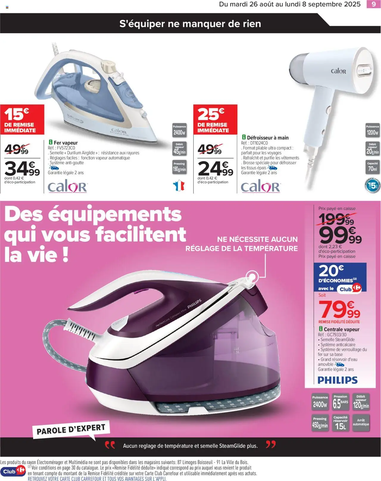  | Page: 11 | Produits: Base, Brosse, Réservoir d'eau, Vêtements
