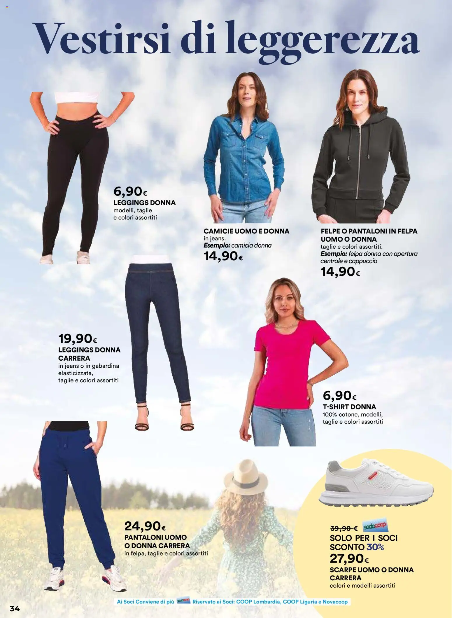 Volantino Ipercoop del 26.02.2026 | Pagina: 34 | Prodotti: Camicia, Felpa, Pantaloni, Jeans