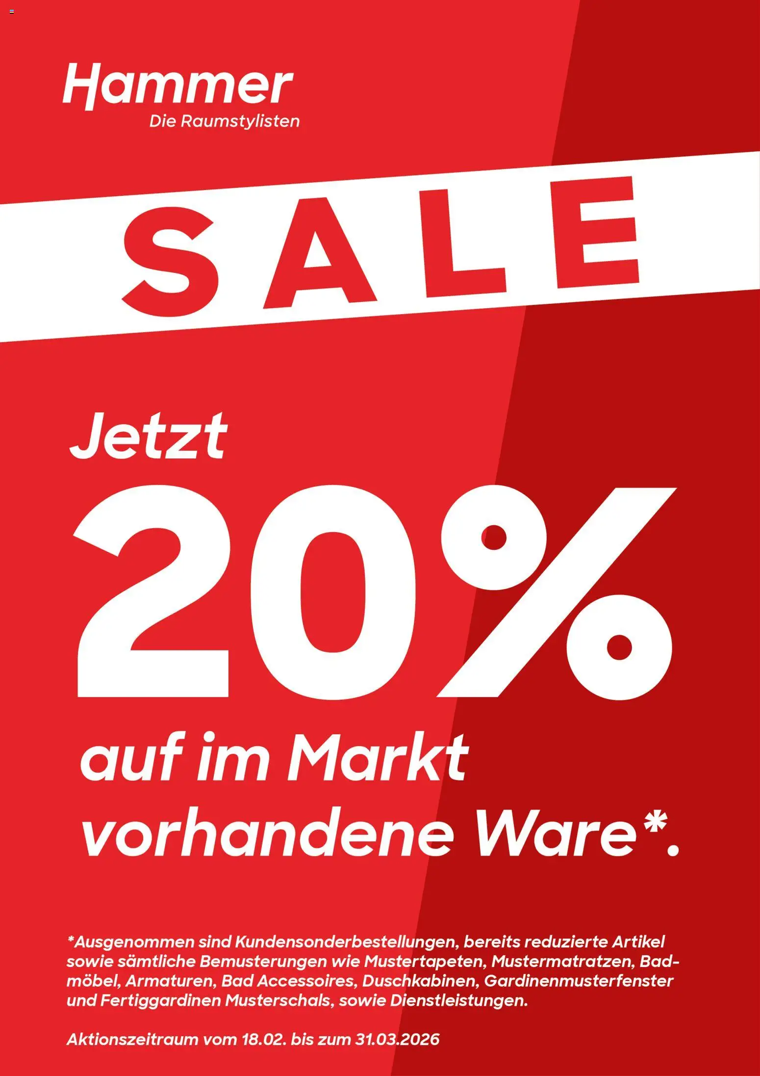 Hammer Zuhause Prospekt – gültig ab 18.02.2026 | Seite: 1 | Produkte: Bad