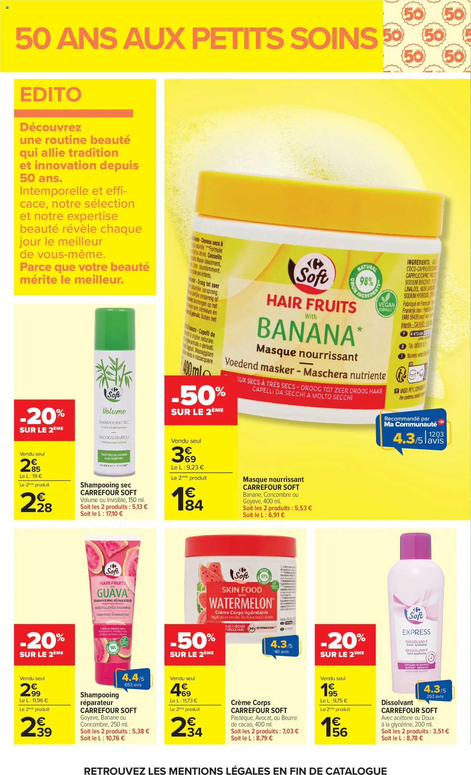 {H1} | Page: 22 | Produits: Concombre, Masque, Banane, Crème