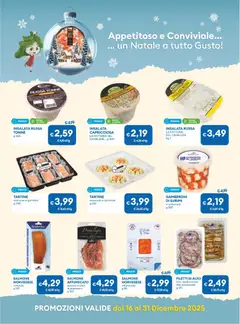 Anteprima del volantino Volantino MD Discount	 valido a partire dal 16.12.2025 | Pagina: 12 | Prodotti: Salmone, Surimi, Gamberoni, Insalata russa