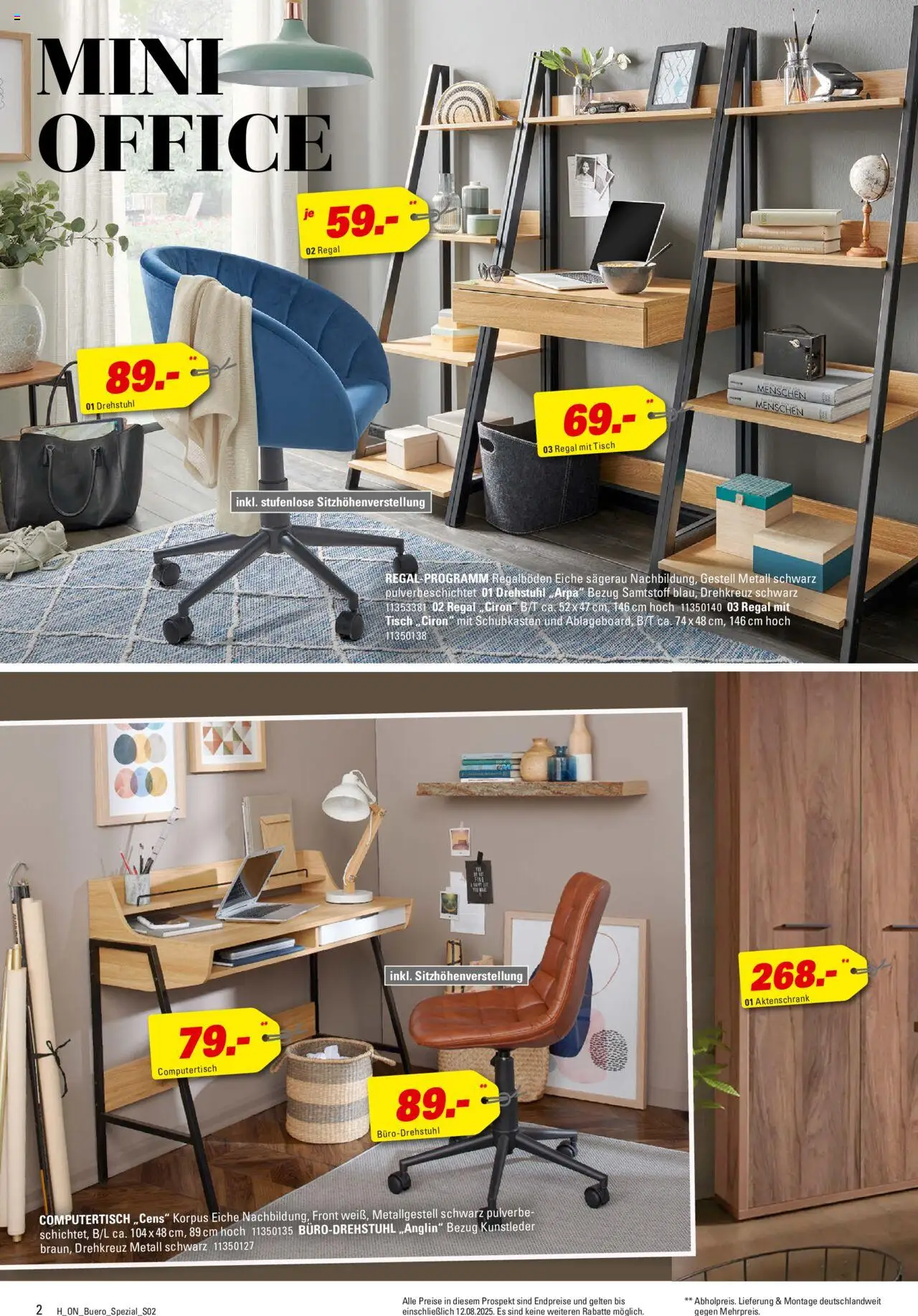 Höffner - Büro Spezial - gültig ab dem 30.07.2025 | Seite: 2 | Produkte: Regal, Tisch