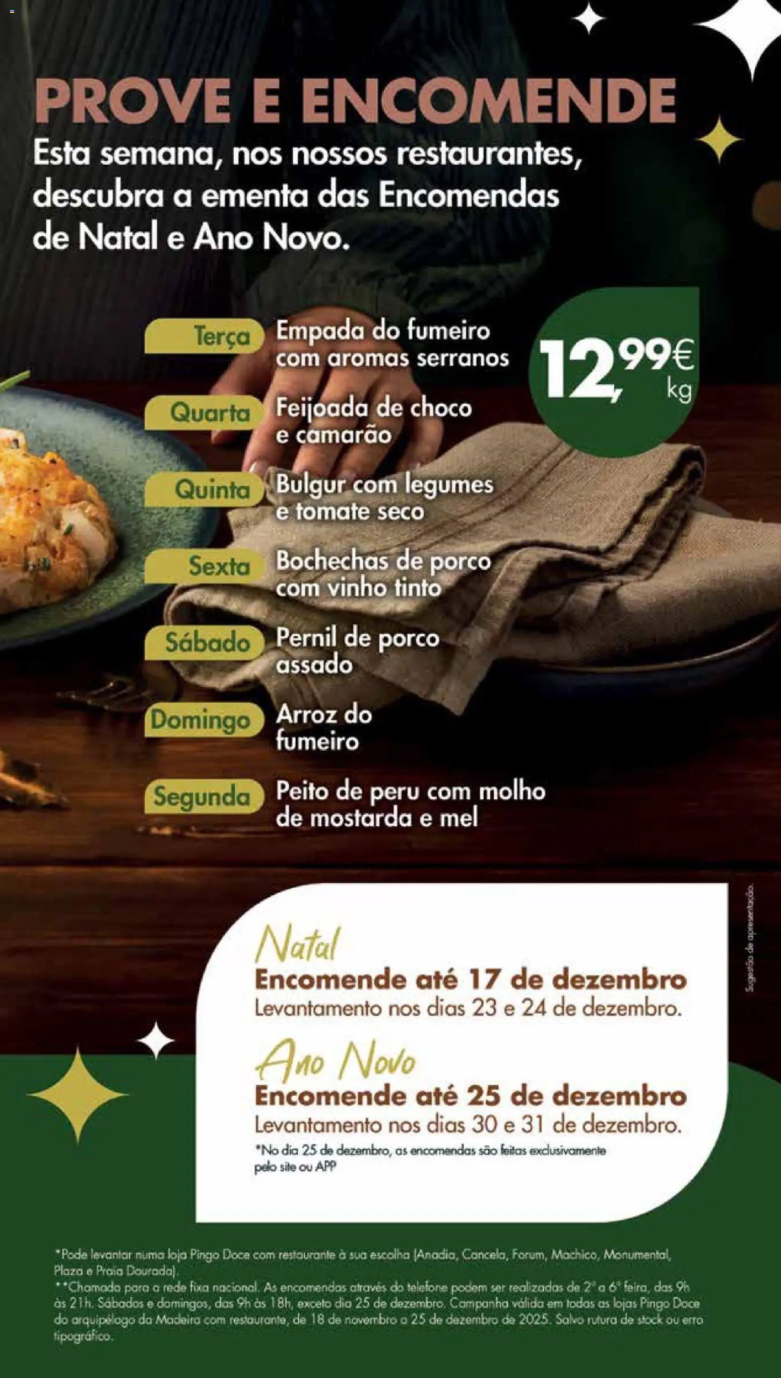 Pingo Doce Poupe Esta Semana Madeira │ válido de 09.12.2025 | Página: 3 | Produtos: Pernil, Peru, Camarão, Mel