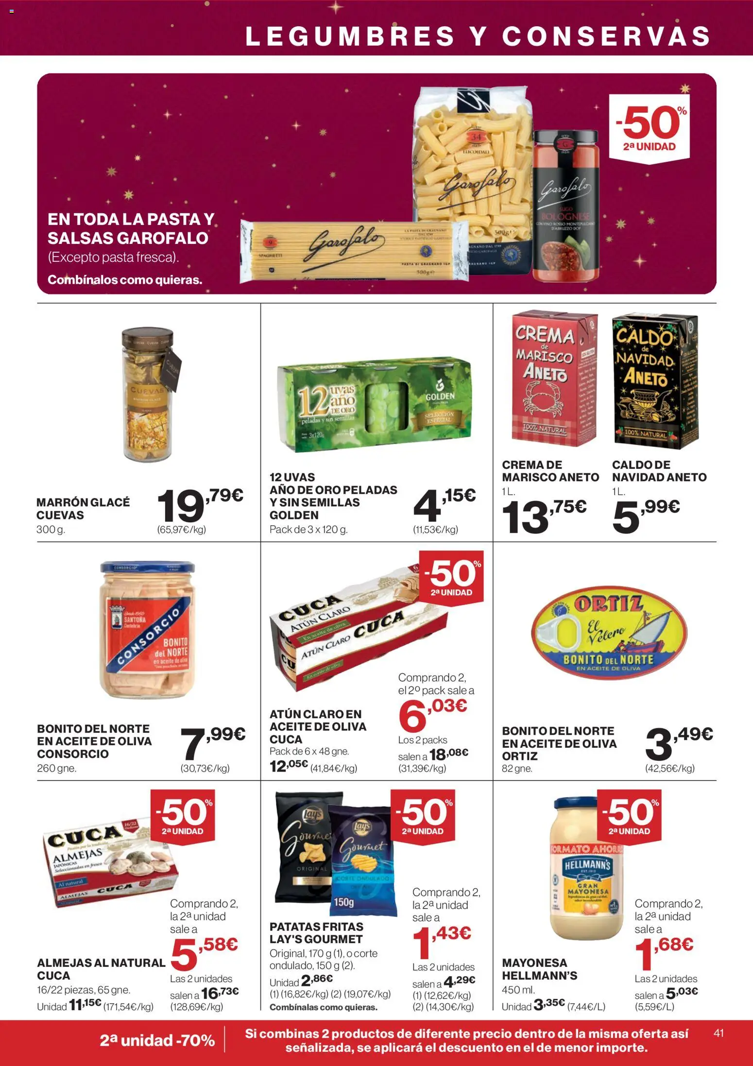 Supercor Canarias │ válido desde el 18.12.2025 | Página: 41 | Productos: Τζίντζερ, Pasta, Aceite de oliva, Atún claro