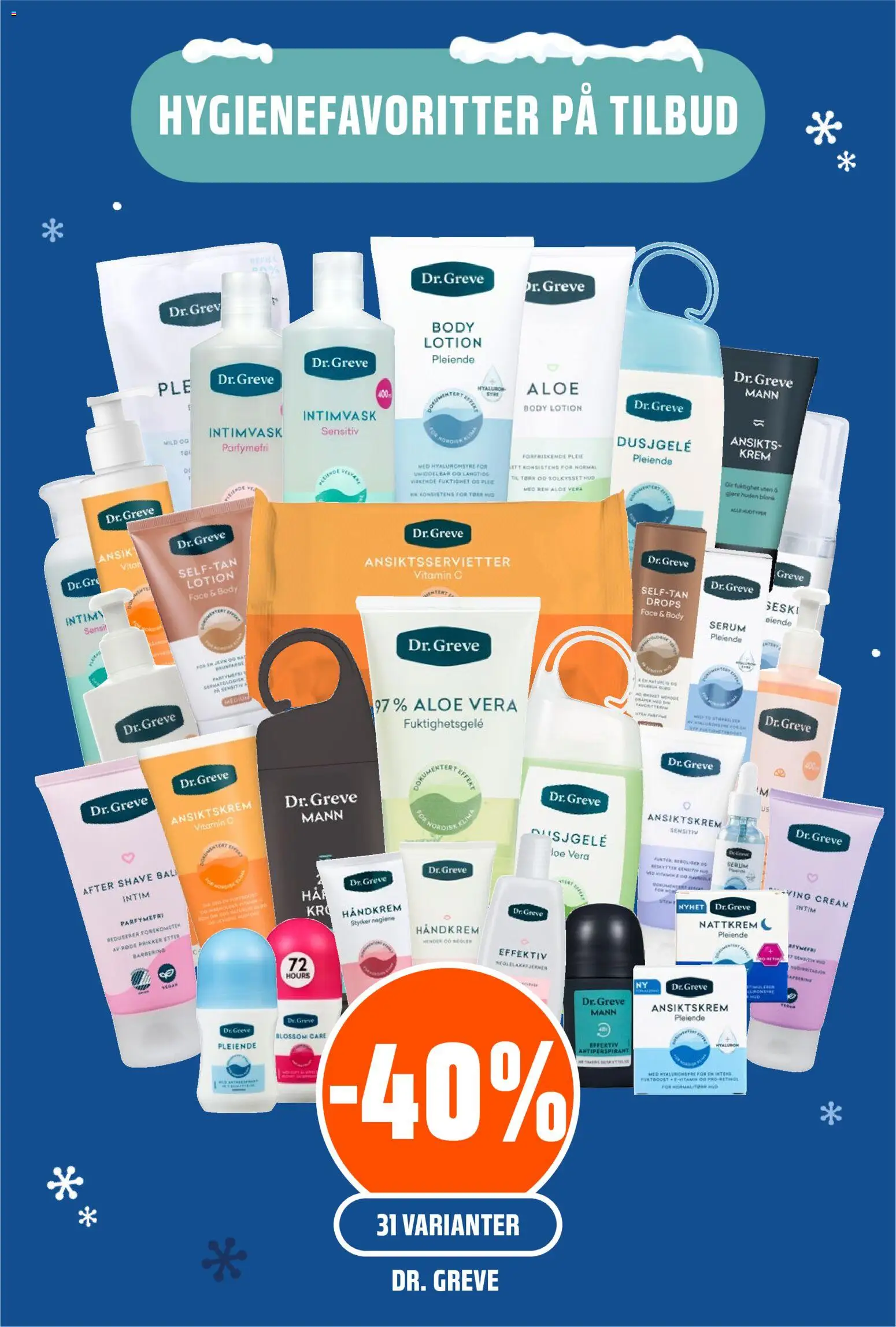 {H1} | Side: 16 | Produkter: Håndkrem, Dusjgelé, Antiperspirant, Ansiktskrem