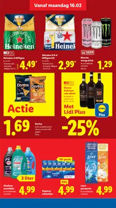 Monster energy drink, In verschillende varianten 500 ml - Voorbeeld van een folder van Lidl, geldig van 16.02.2026 | Pagina: 14