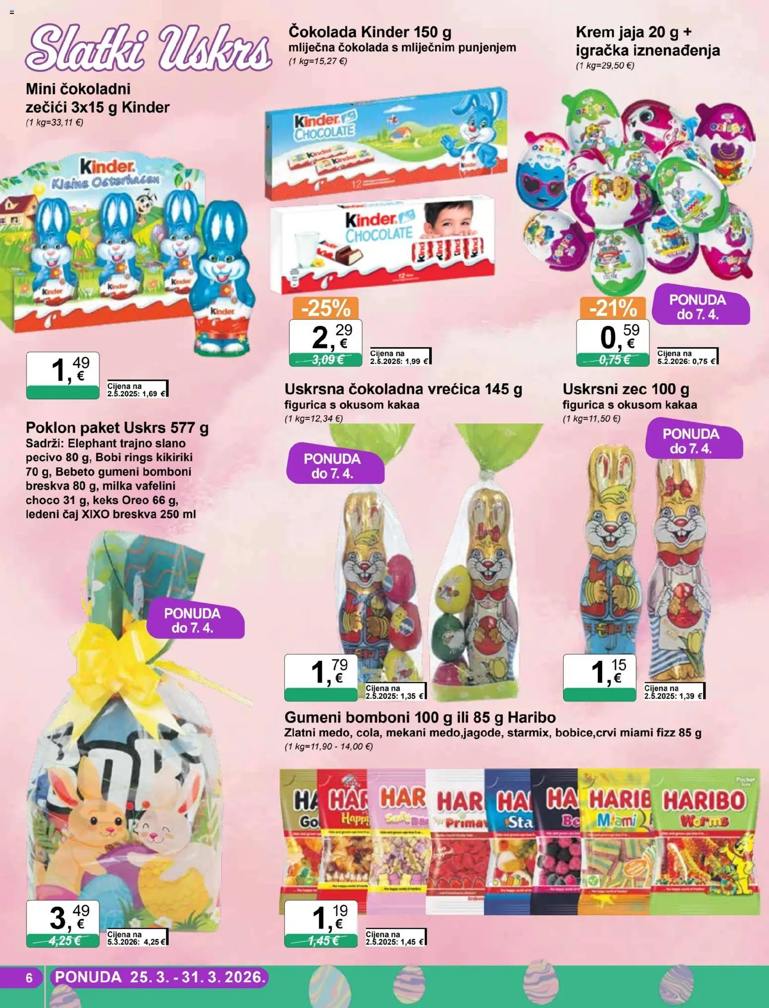 KTC katalog | vrijedi od 25.03.2026 | Stranica: 6 | Proizvodi: Jaja, Čokolada, Čaj, Bomboni