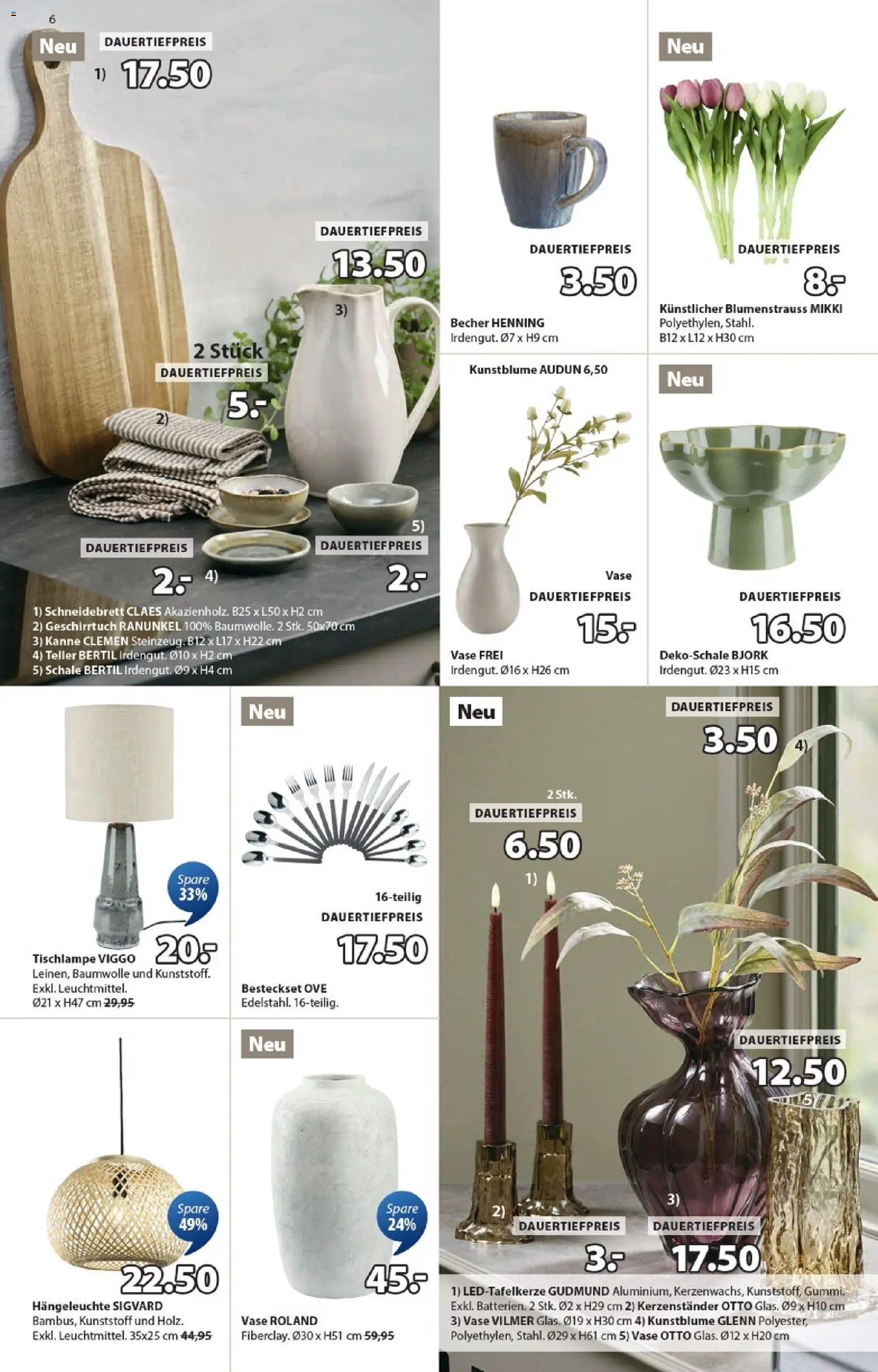 JYSK Aktionen – gültig ab 17.02.2026 | Seite: 6 | Produkte: Vase
