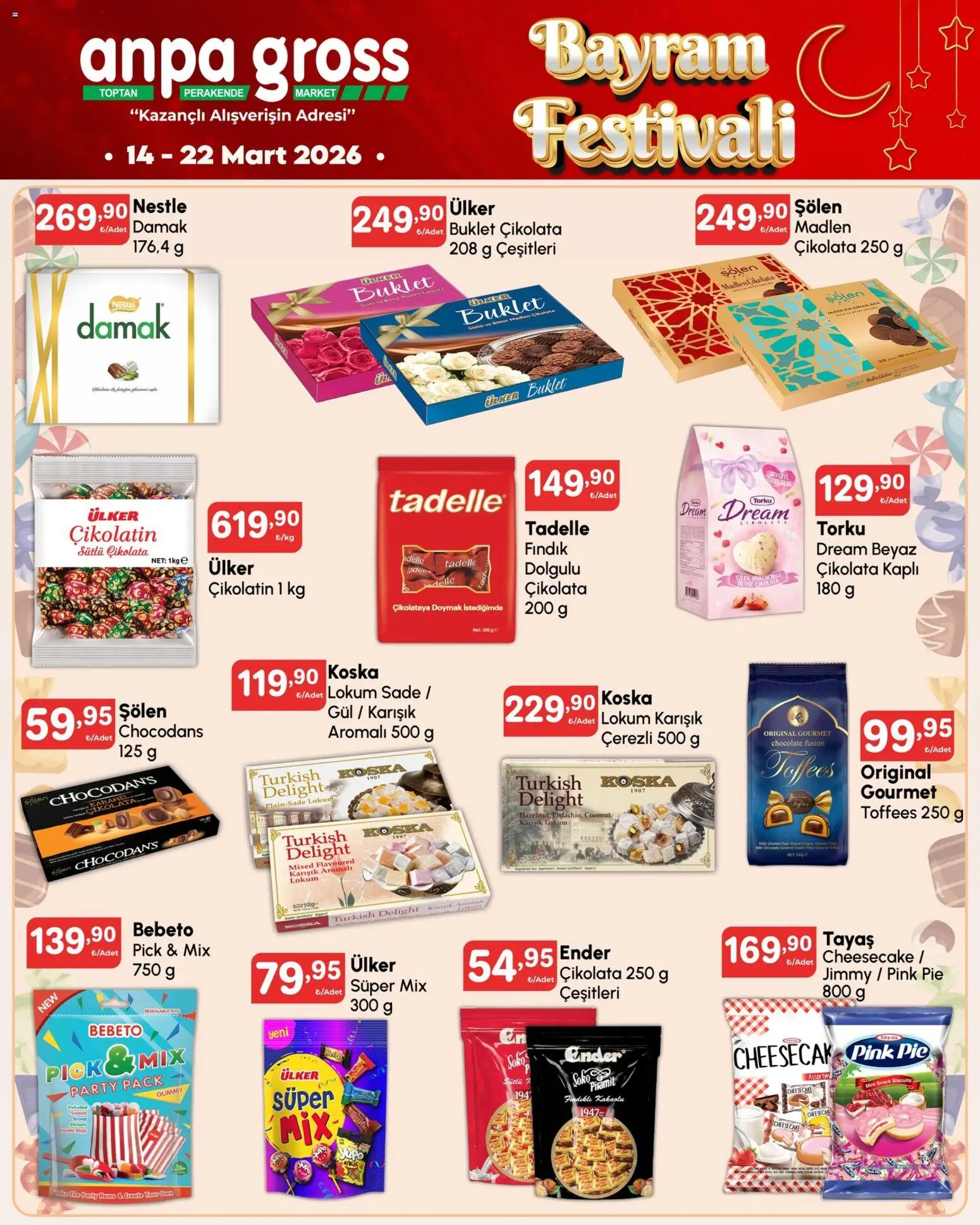 Anpa Gross Katalog - 14.03.2026 tarihinden itibaren geçerlidir | Sayfa: 2 | Ürünler: Gül, Çikolata, Çilek, Fındık