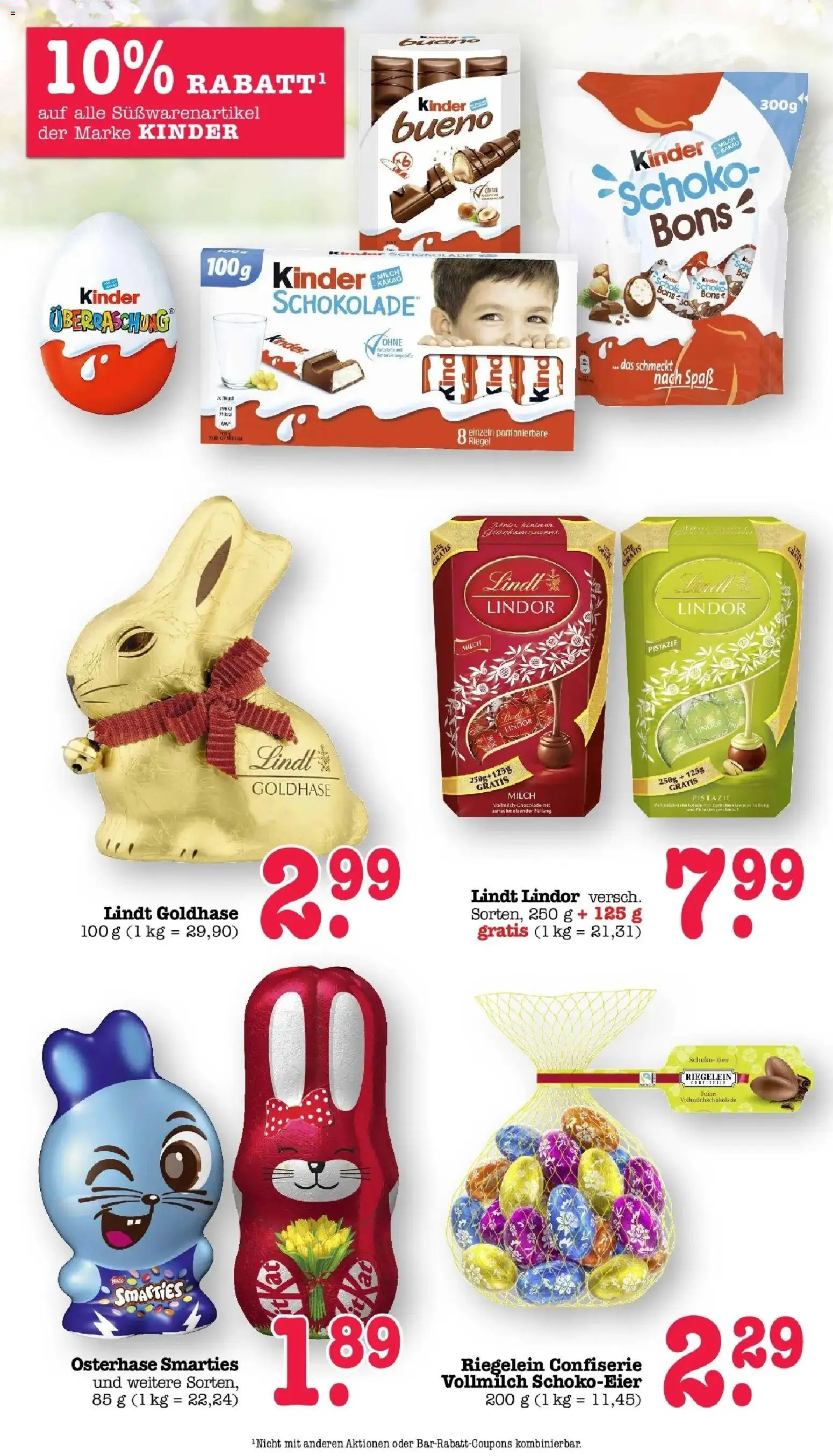 Angebote – gültig ab 23.03.2026 | Seite: 35 | Produkte: Milch, Schokolade, Smarties, Lindt