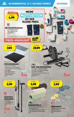 Aldi Aktionen ab 24.07.2025 | Seite: 13 | Produkte: Personenwaage, Batterie, Computer, Gewicht