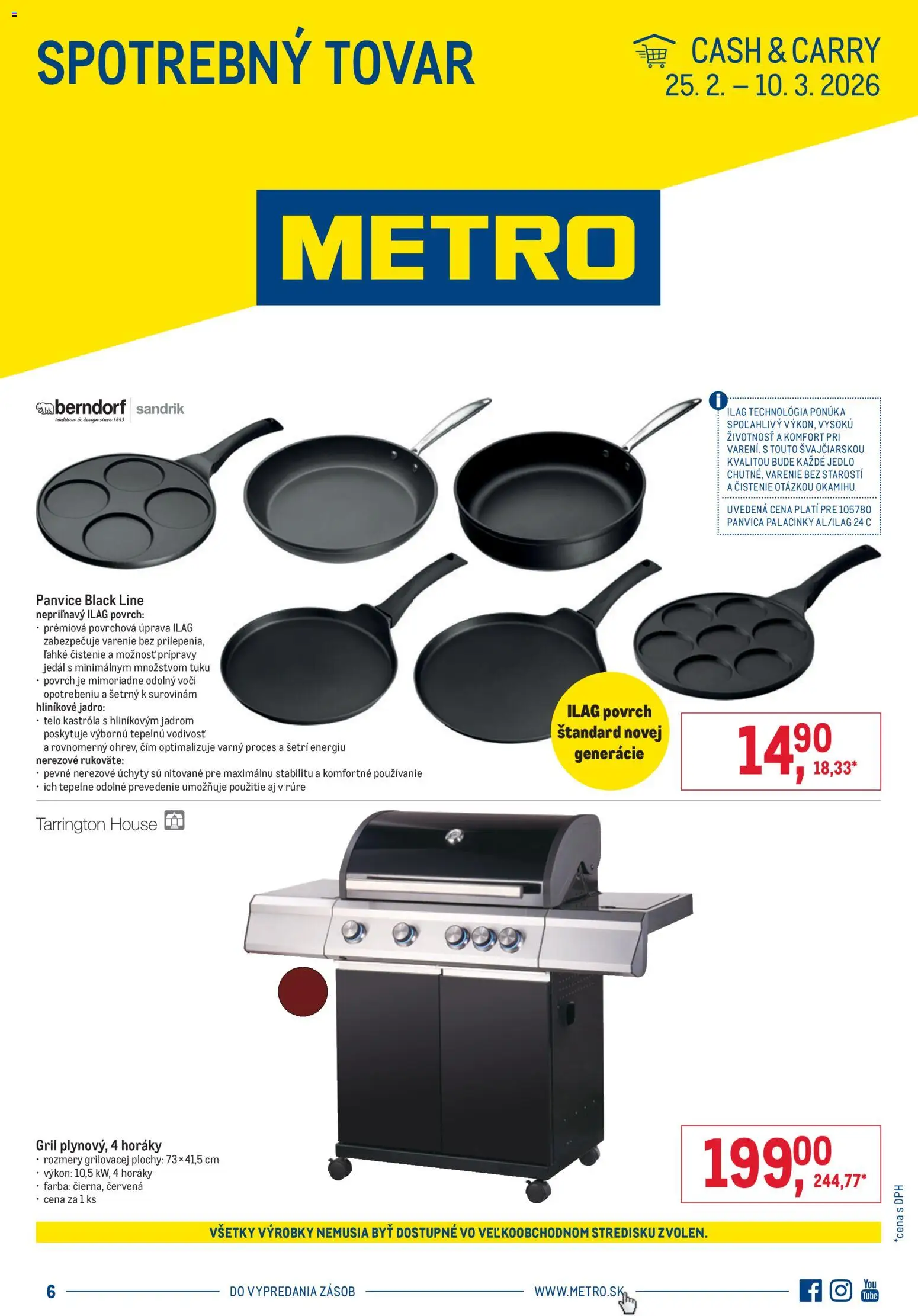 Nové Metro akcie – leták je platný od 25.02.2026 | Strana: 1 | Produkty: Gril, Panvica