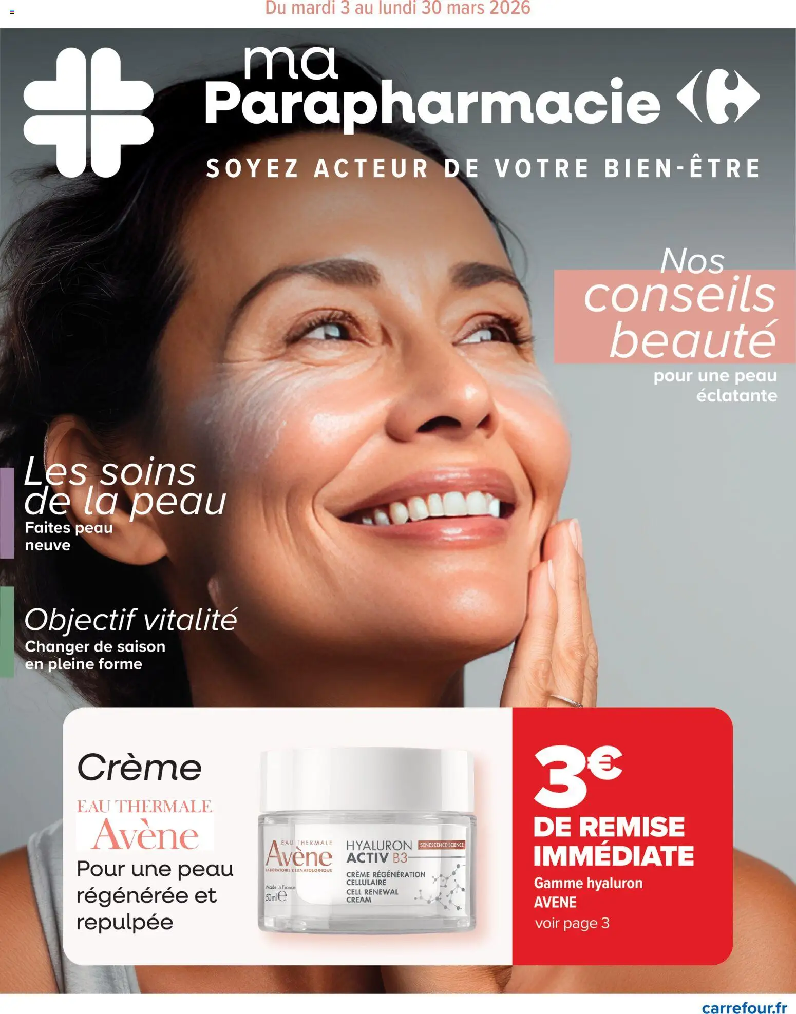{H1} | Page: 1 | Produits: Eau thermale, Crème