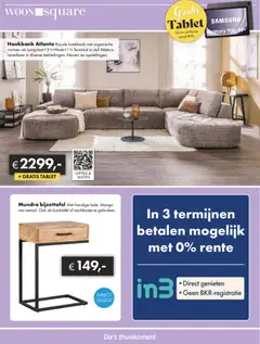 Woonsquare - Folder - Voorbeeld van een folder van Woonsquare, geldig van 15.12.2025 | Pagina: 11 | Producten: Tablet, Nachtkastje, Mango, Papier blanc