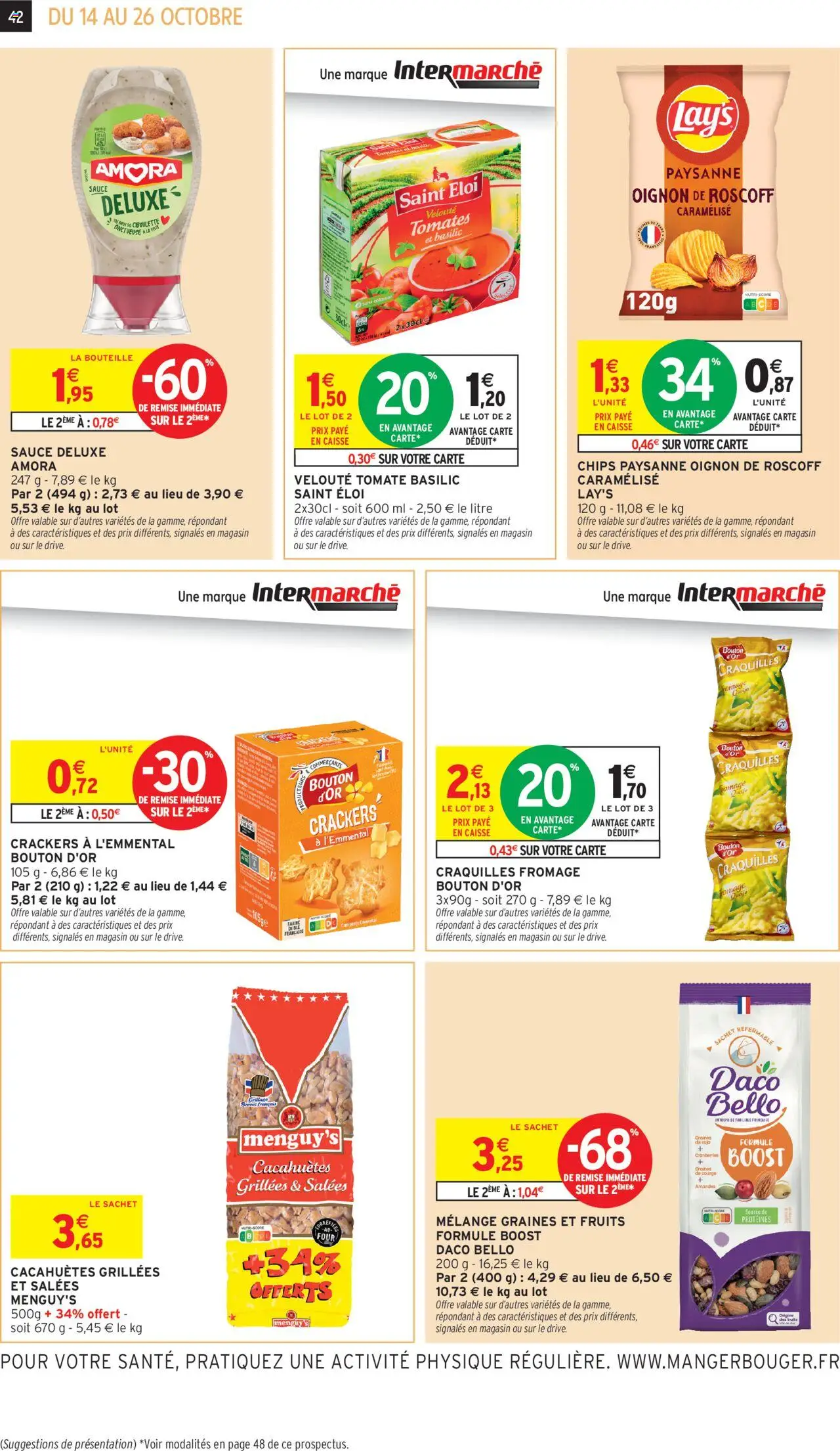 {H1} | Page: 42 | Produits: Crackers, Graines de courge, Oignon, Fromage