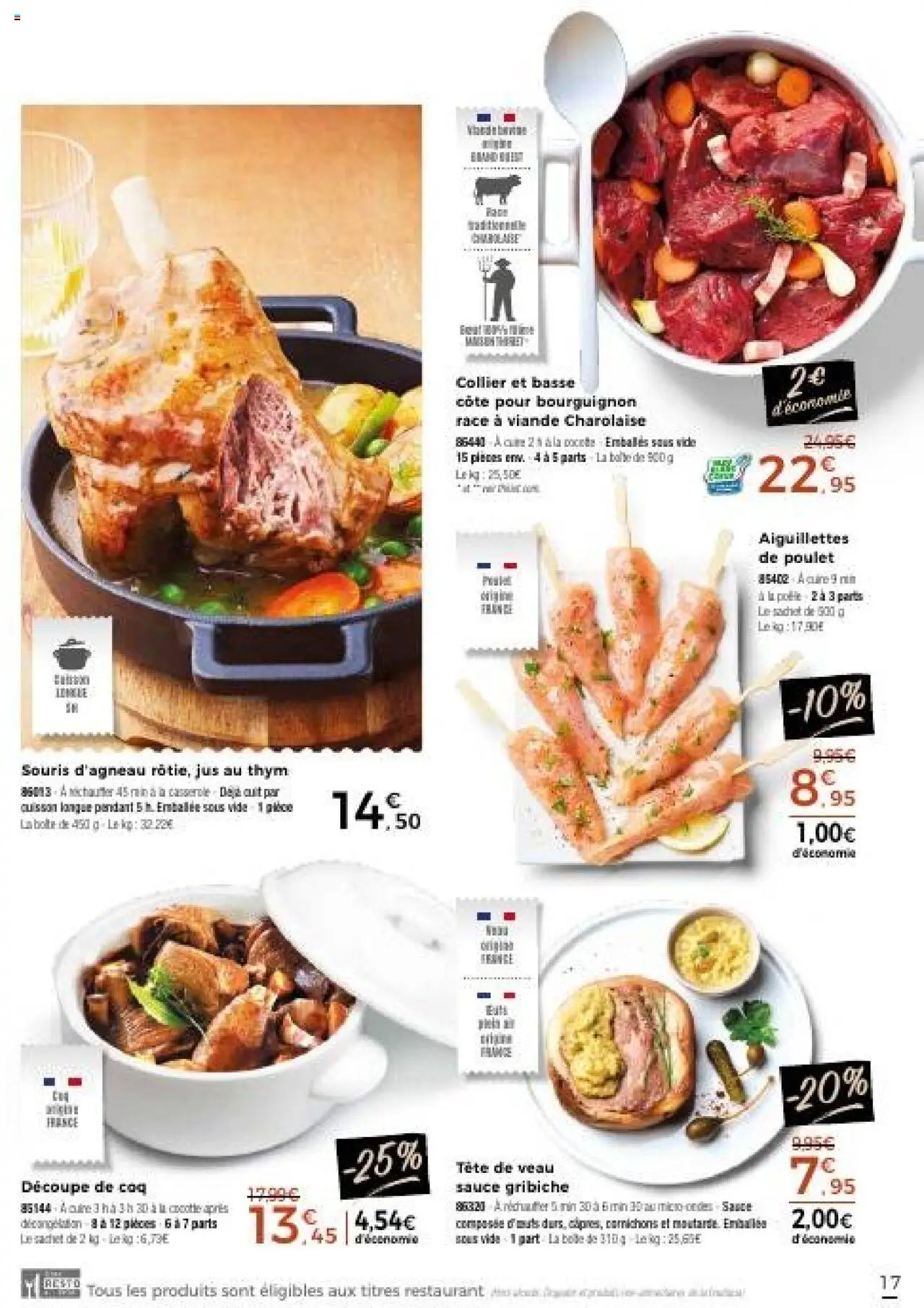 {H1} | Page: 17 | Produits: Casserole, Souris d'agneau, Jus, Basse côte